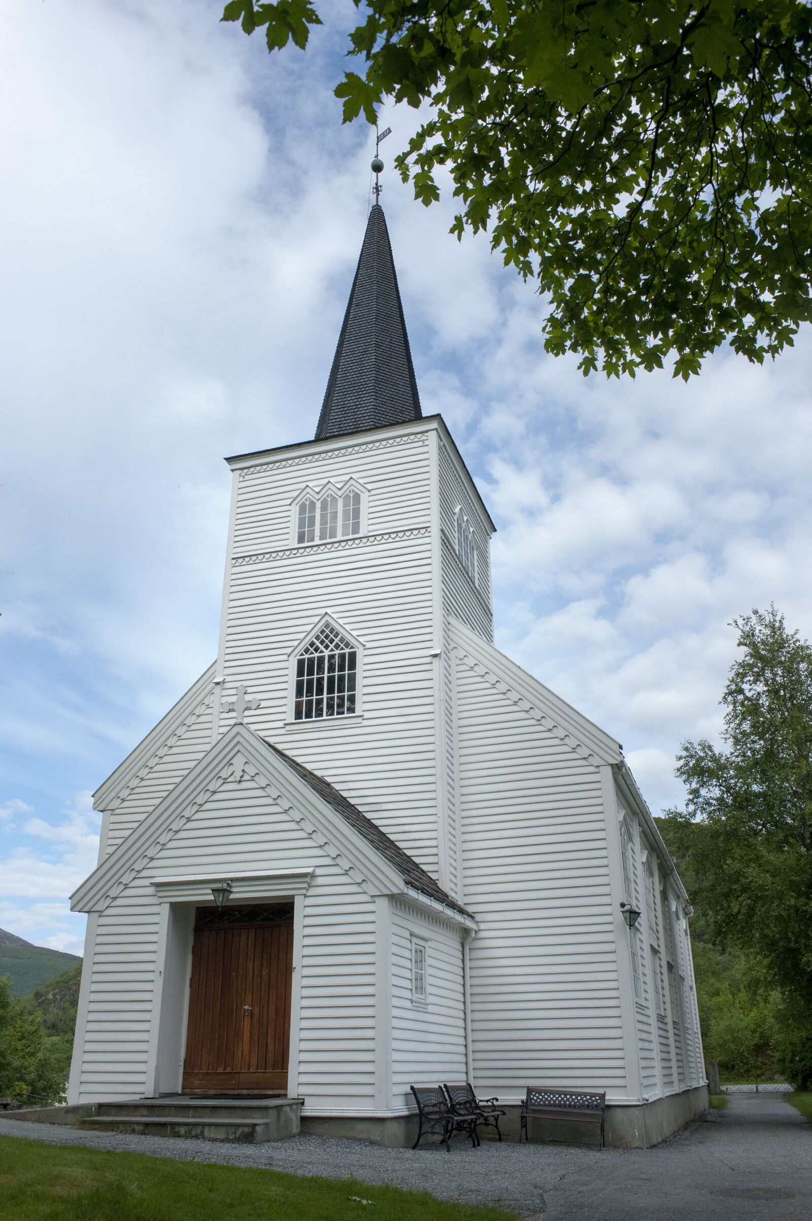 Nikon D3 sample photo. Church, spiers, søvik photography