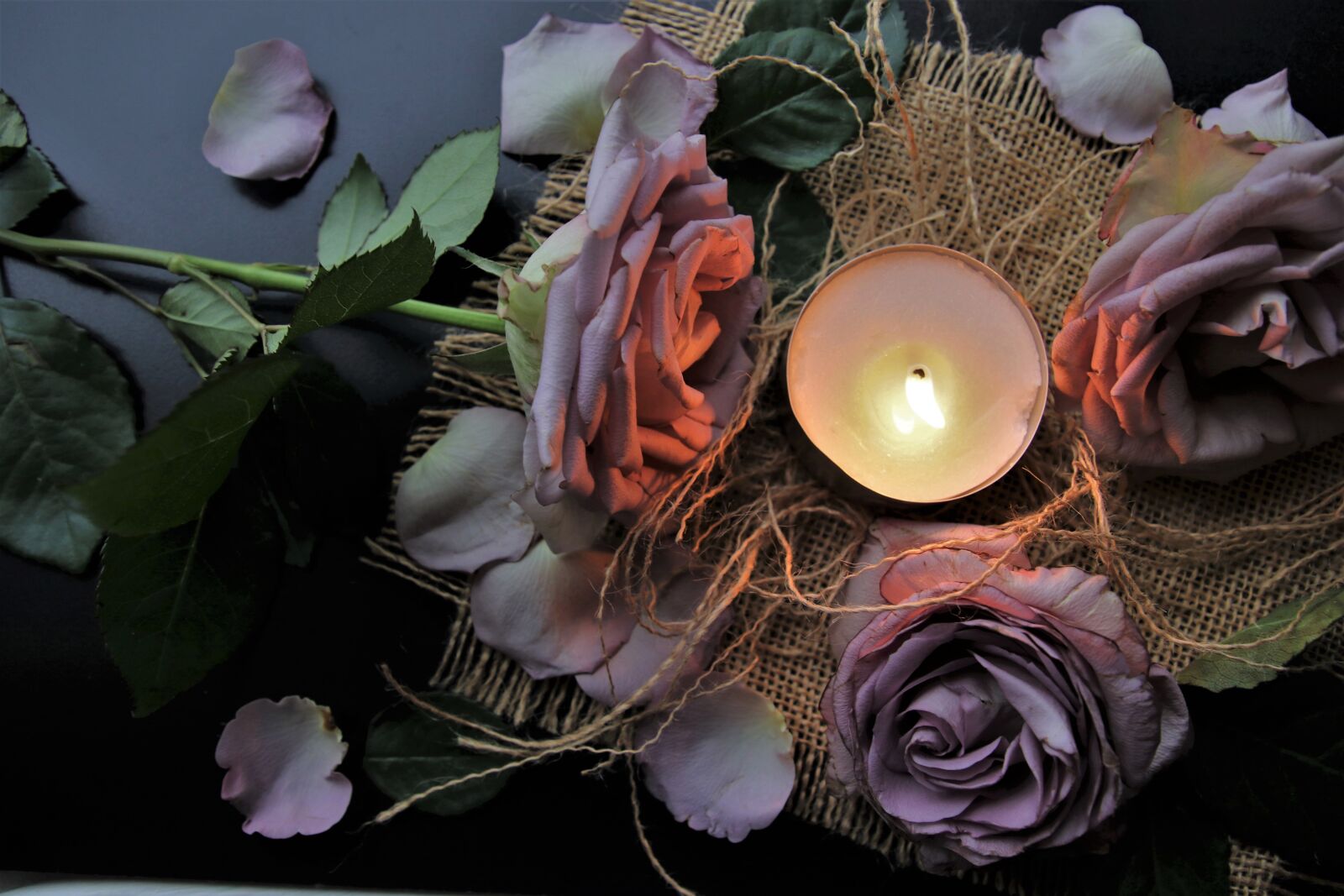Canon EOS 80D sample photo. Candle, bouquet, symbol photography