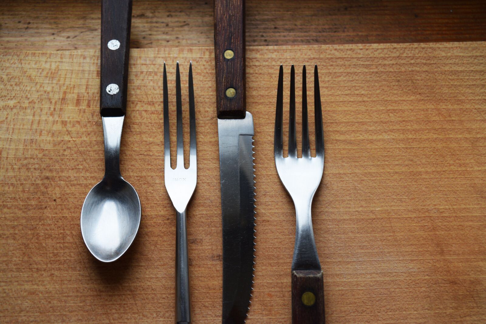 Nikon D3300 sample photo. Spoon, fork, knife photography