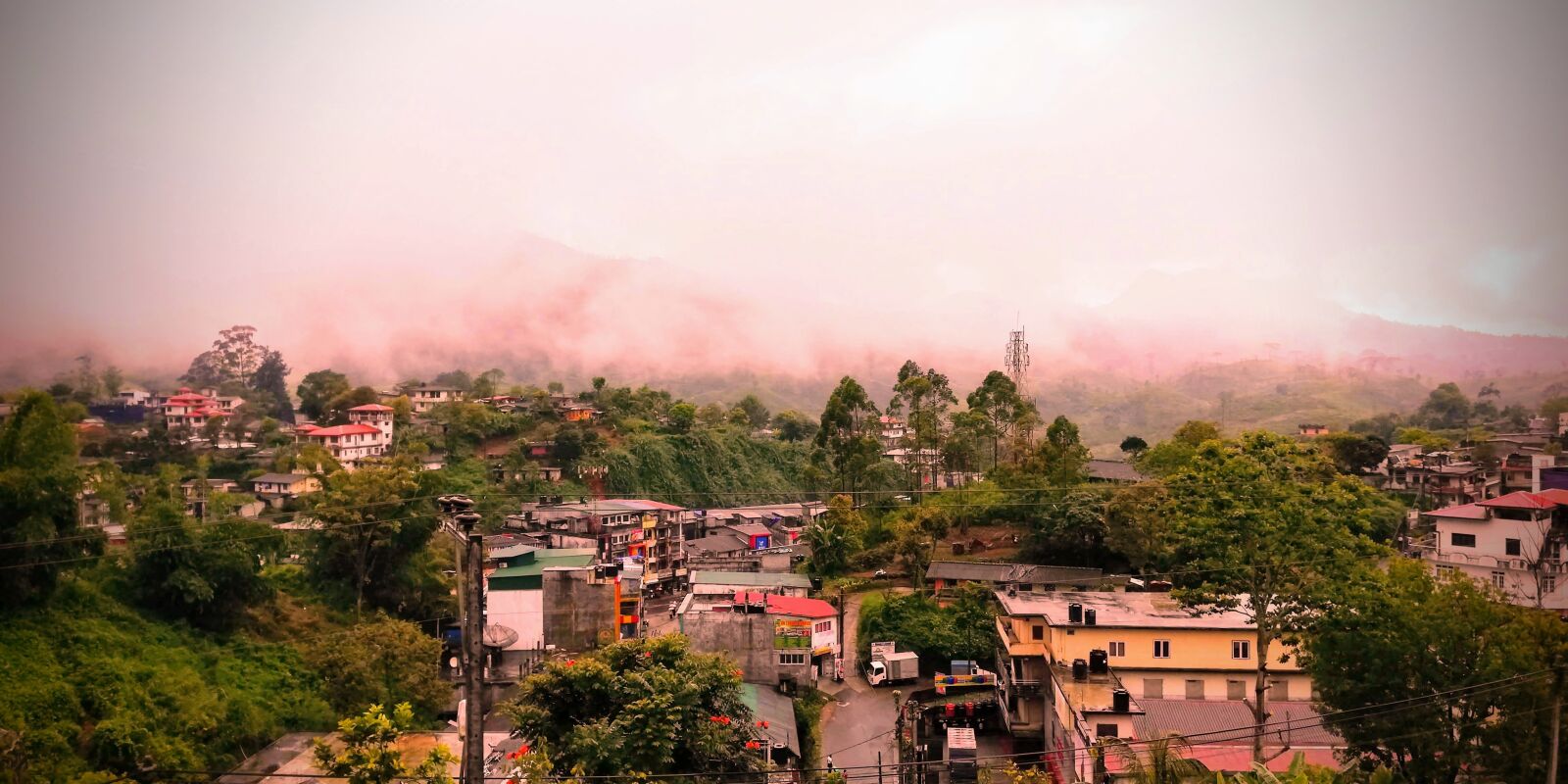 HUAWEI nova 2i sample photo. Landscape, foggy, mountain photography
