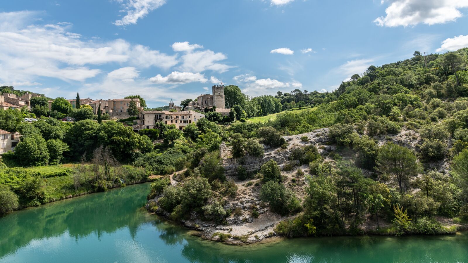 Nikon D850 sample photo. Esparron de verdon, lake photography