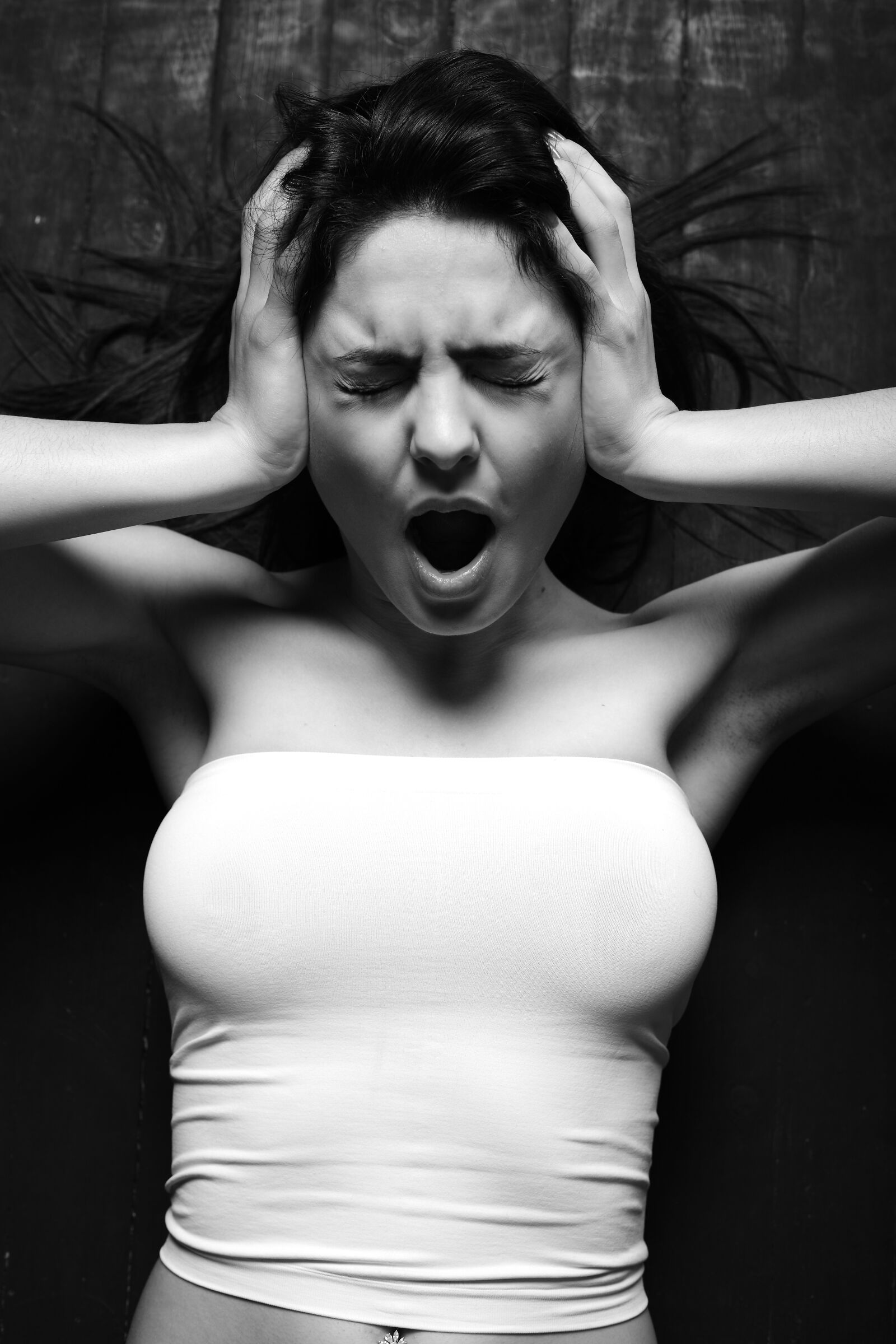 Canon EOS 5D Mark II sample photo. Woman, shout, scream photography