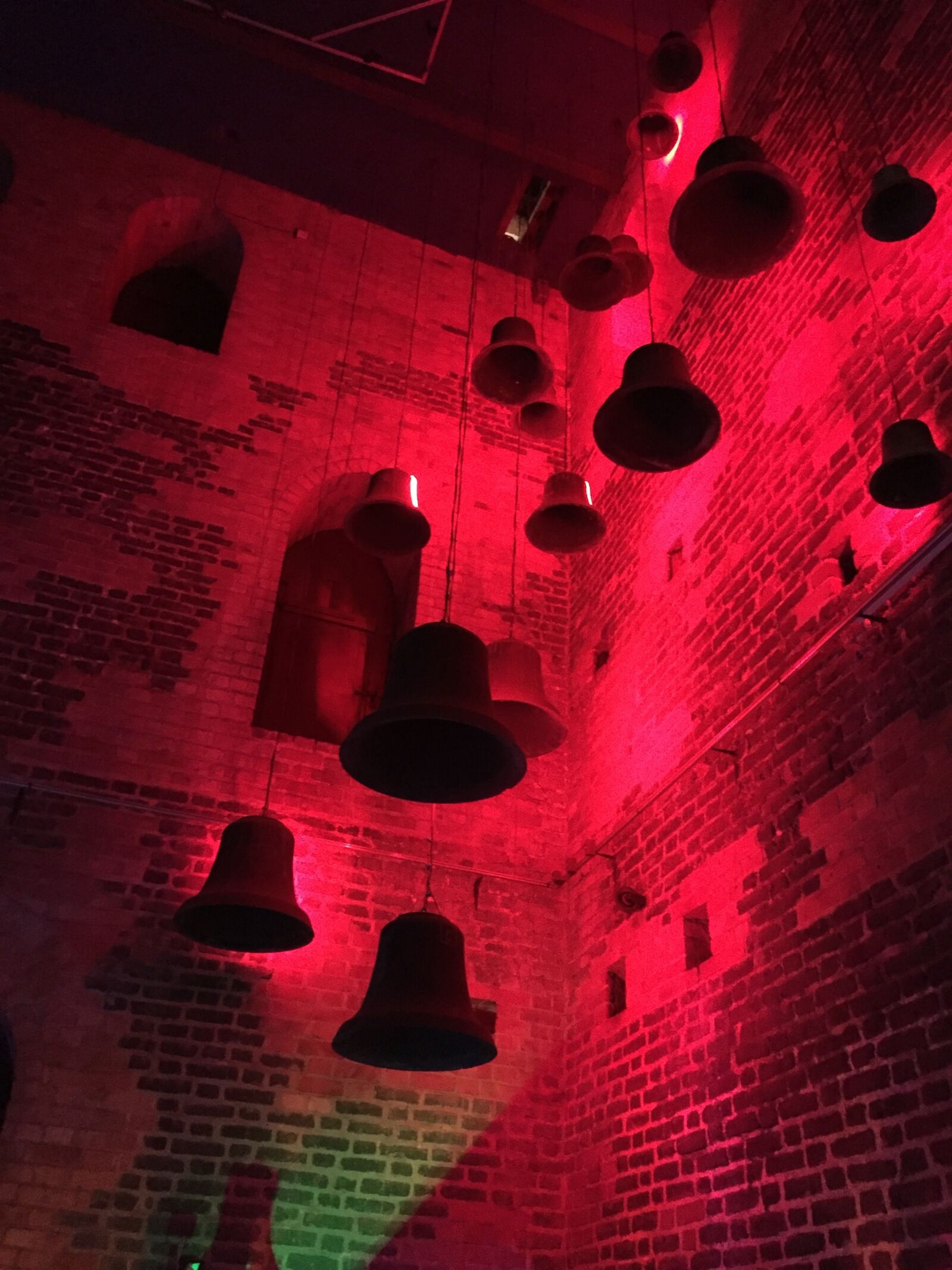 iPhone 6 back camera 4.15mm f/2.2 sample photo. Bells, church, tower, red photography