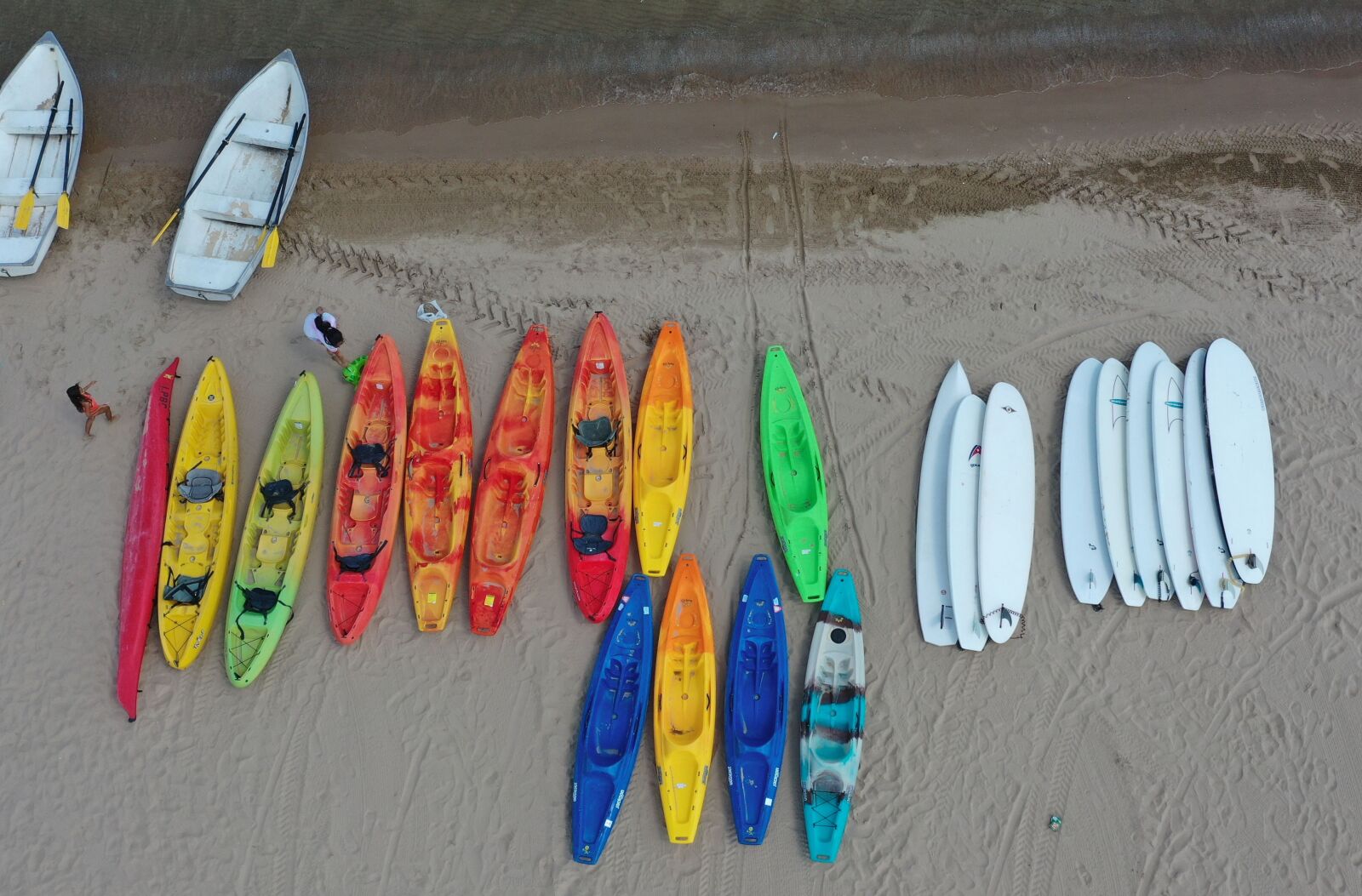 Hasselblad L1D-20c sample photo. Kayak, surf board, beach photography