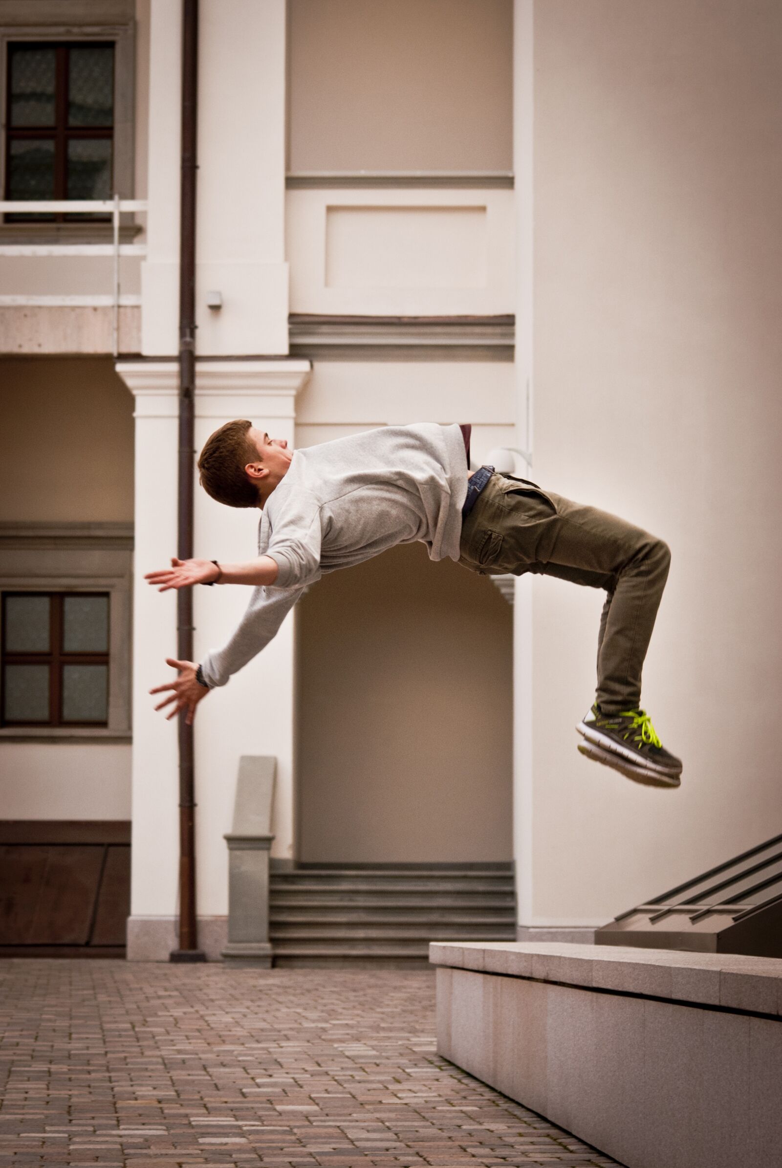 Nikon D60 sample photo. Backflip, acrobatic, outdoor photography