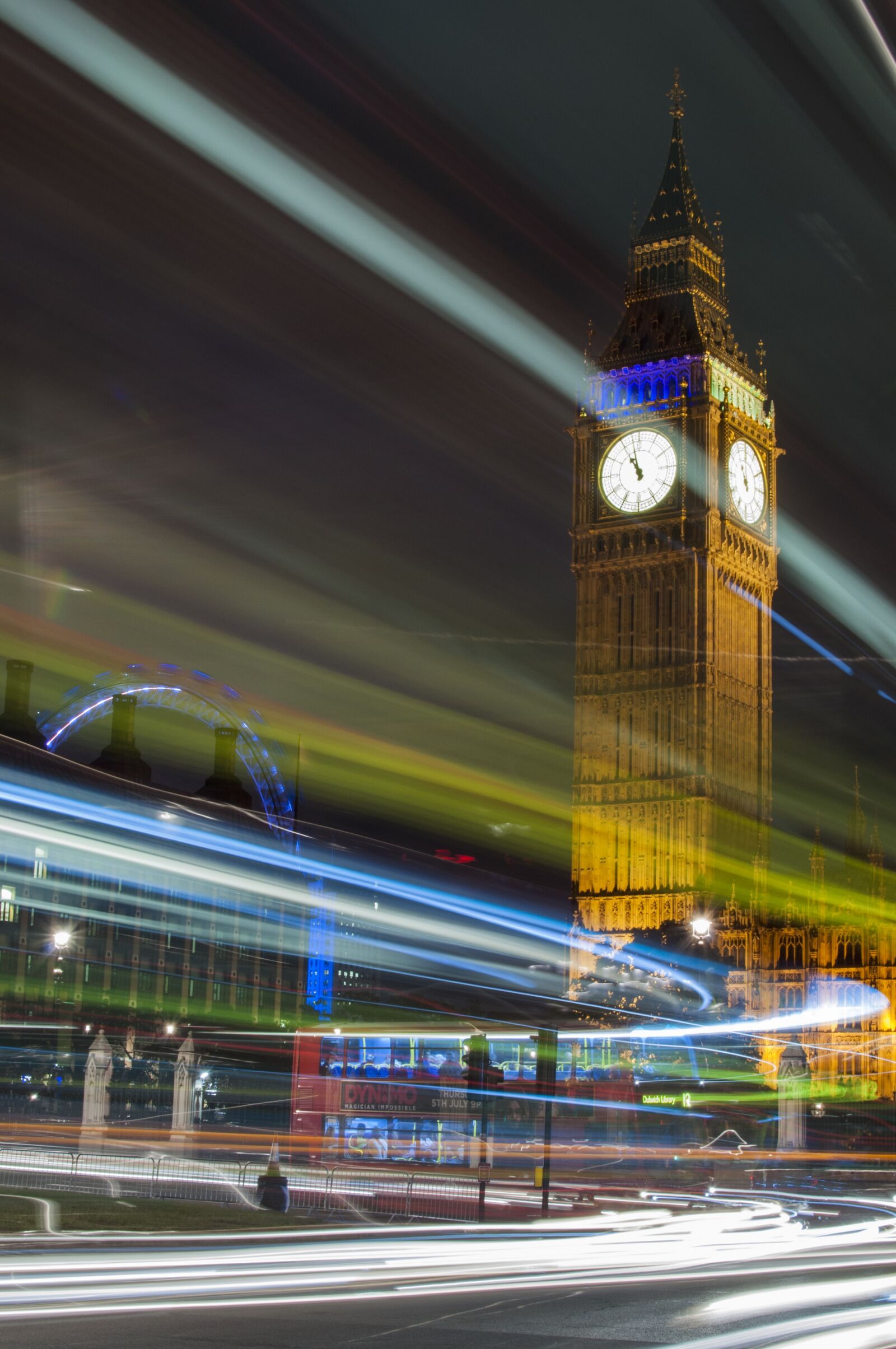 Nikon D90 sample photo. London, big ben, lights photography