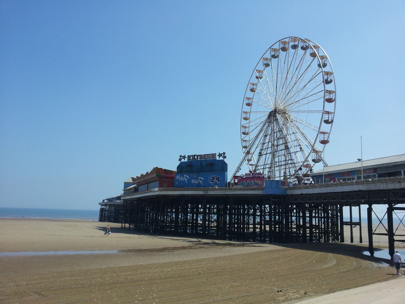Samsung Galaxy S2 sample photo. Blackppol, pier, ferris wheel photography