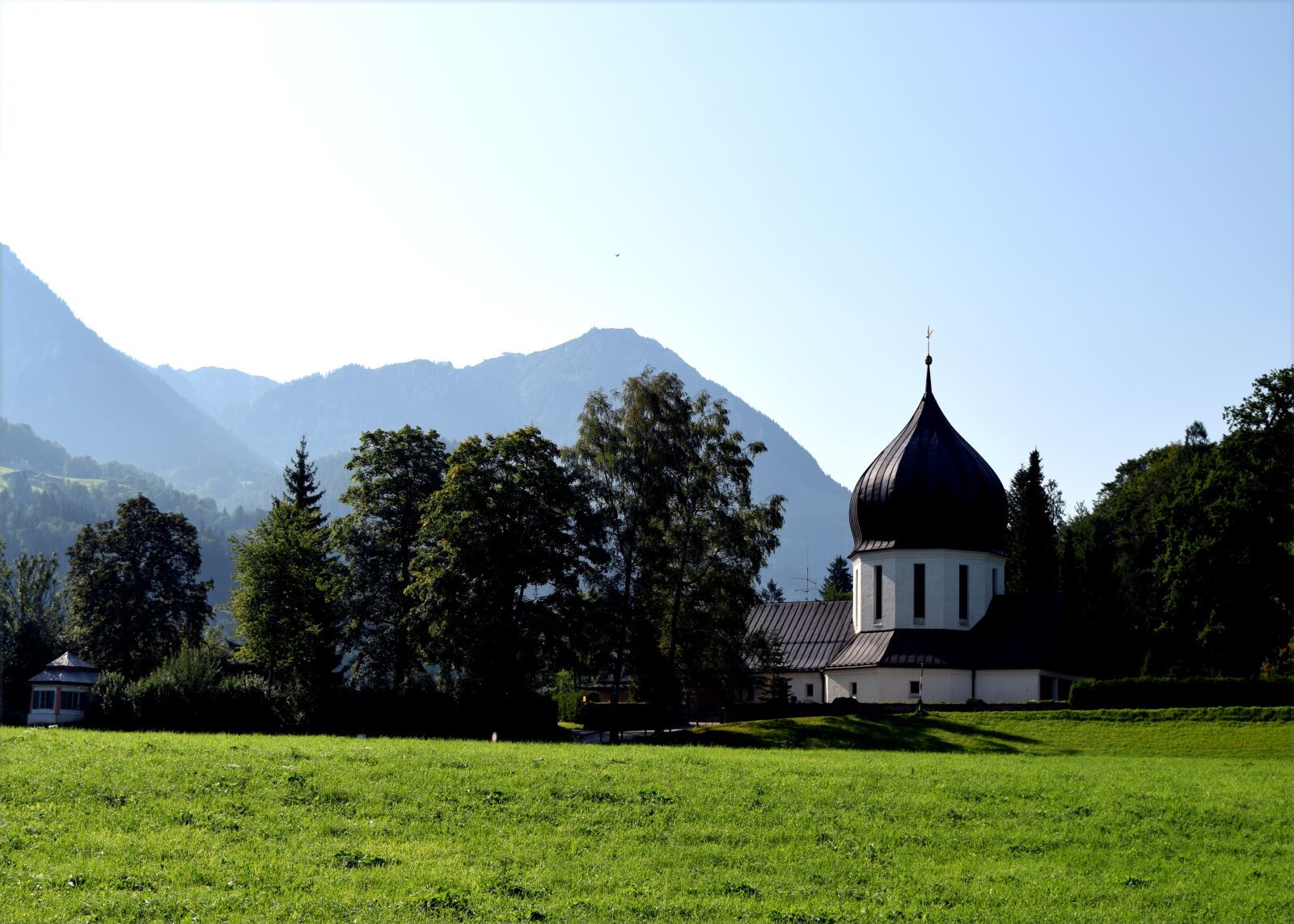 Nikon D5300 sample photo. Mountains, sky, church photography