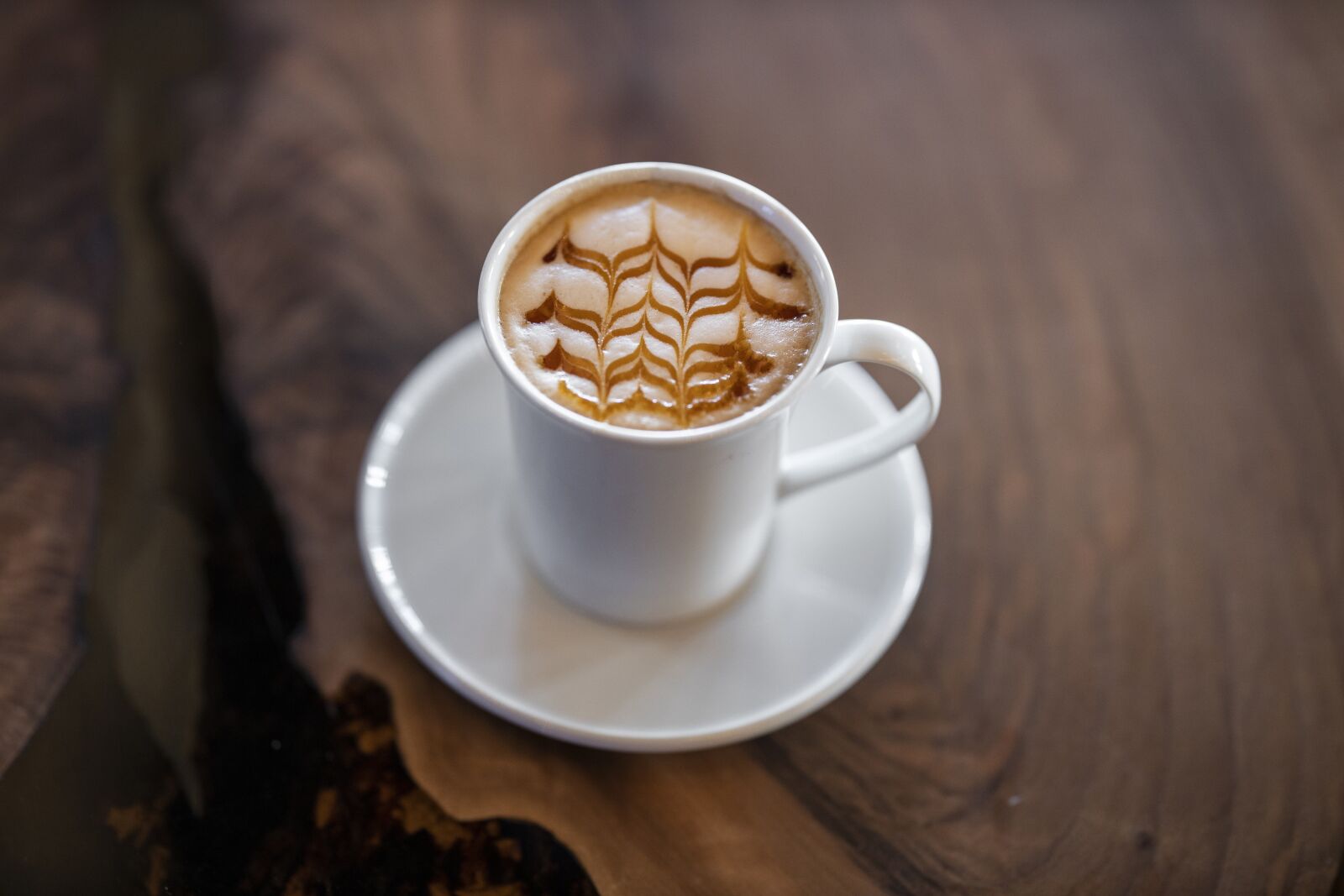 Canon EOS R sample photo. Coffee, latte, latte art photography