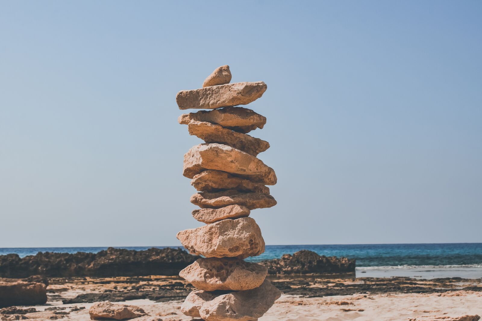 Nikon D3300 sample photo. Stones, beach, balance photography