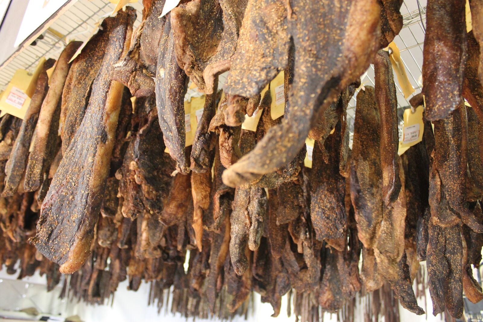 Canon EOS 1100D (EOS Rebel T3 / EOS Kiss X50) sample photo. South africa, biltong, meat photography