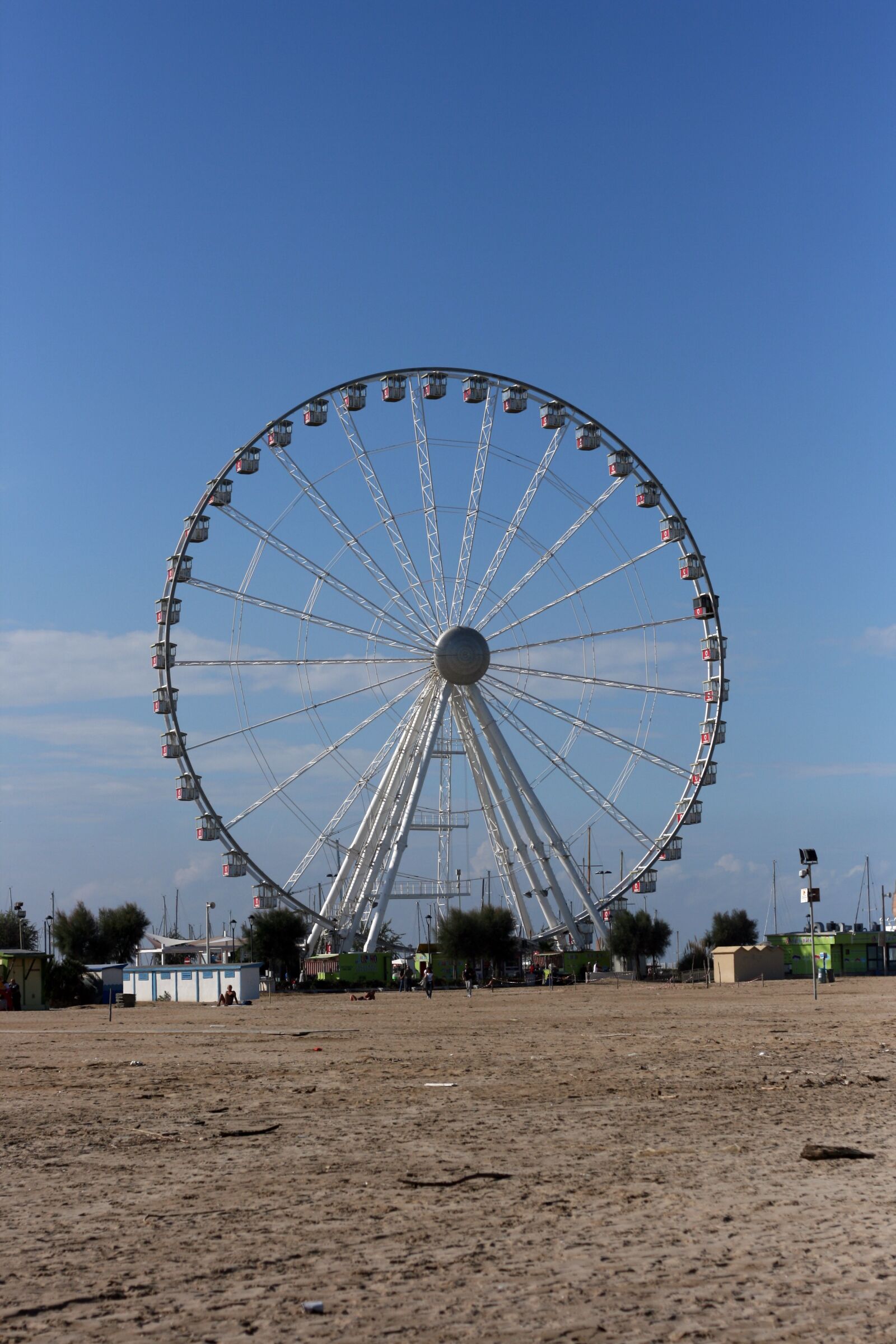 Canon EOS 400D (EOS Digital Rebel XTi / EOS Kiss Digital X) sample photo. Rimini, sea, ferris wheel photography