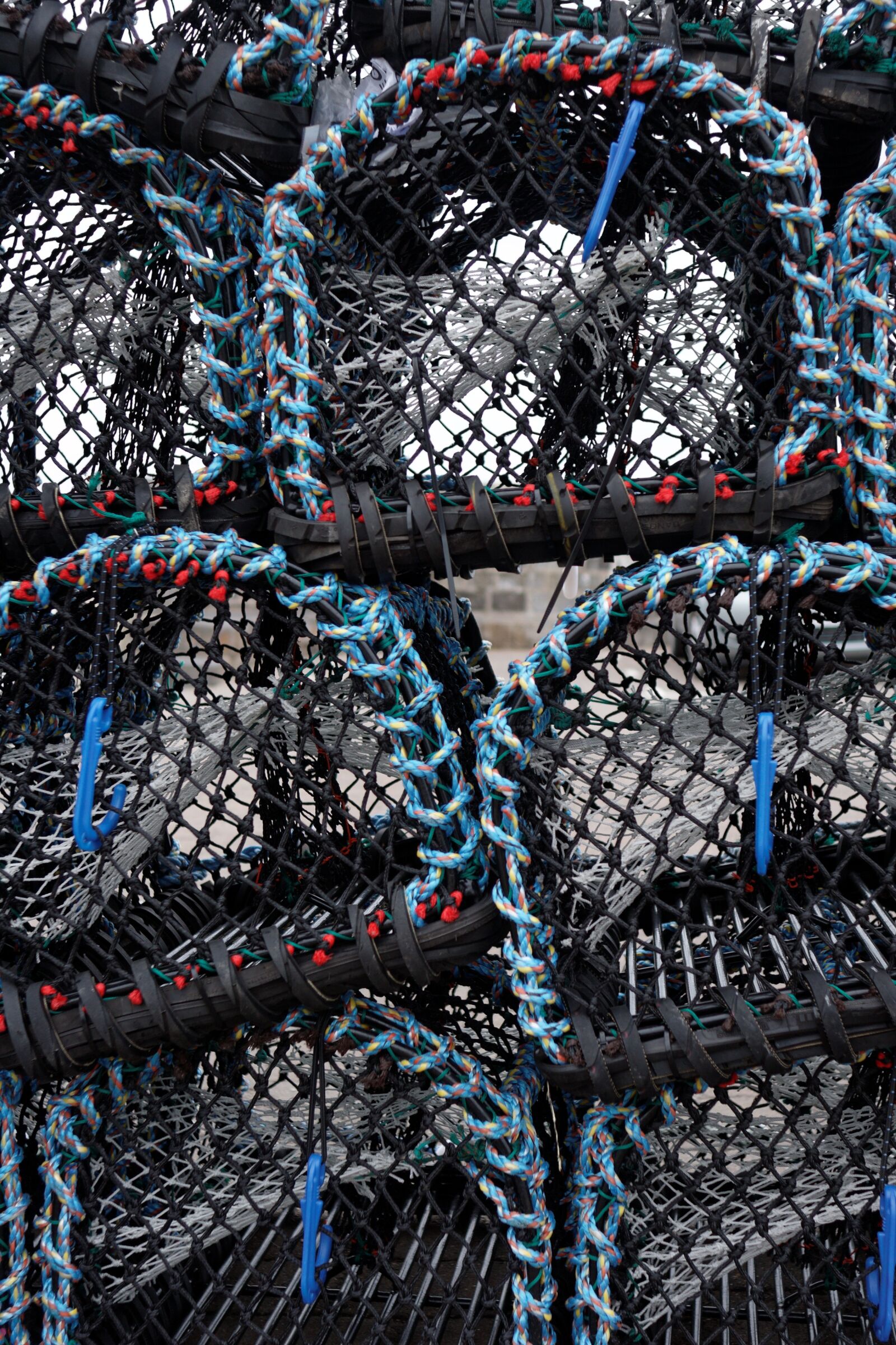 Canon EOS 20D sample photo. Coast, lobster, pots photography