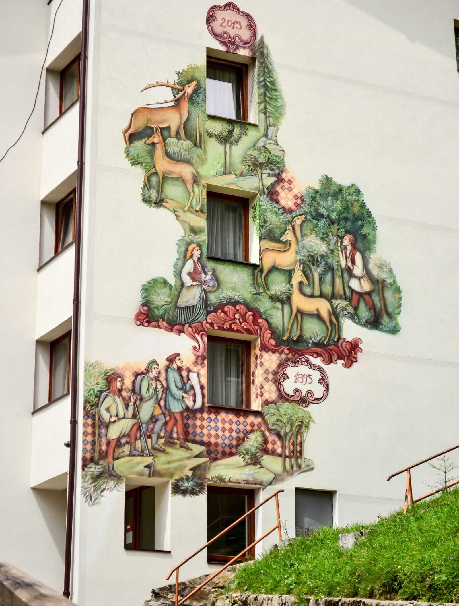 Nikon D3100 sample photo. Painted, hotel, architecture photography