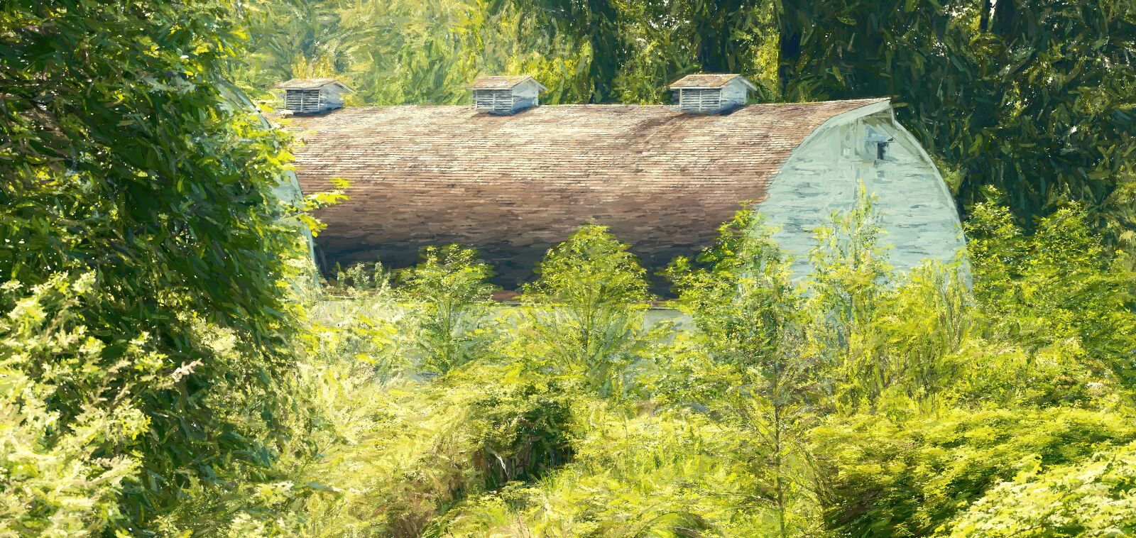 Nikon D610 sample photo. Old milking barn, oil photography
