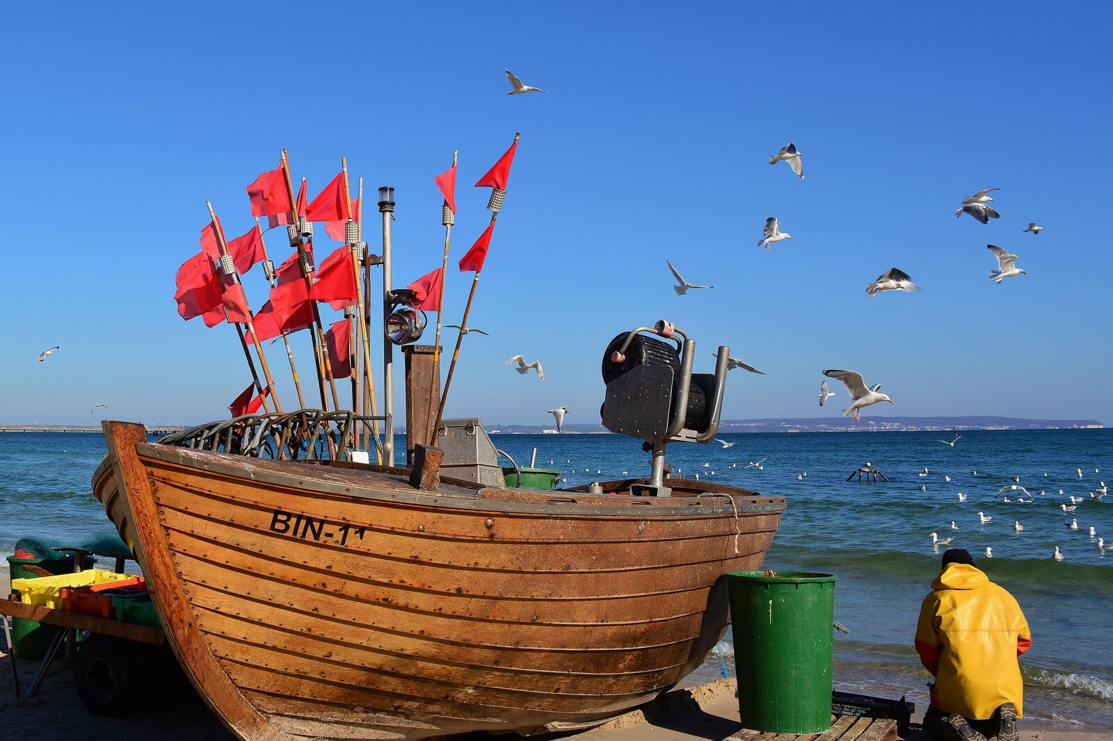Nikon D5200 sample photo. Baltic sea, fisherman, boat photography
