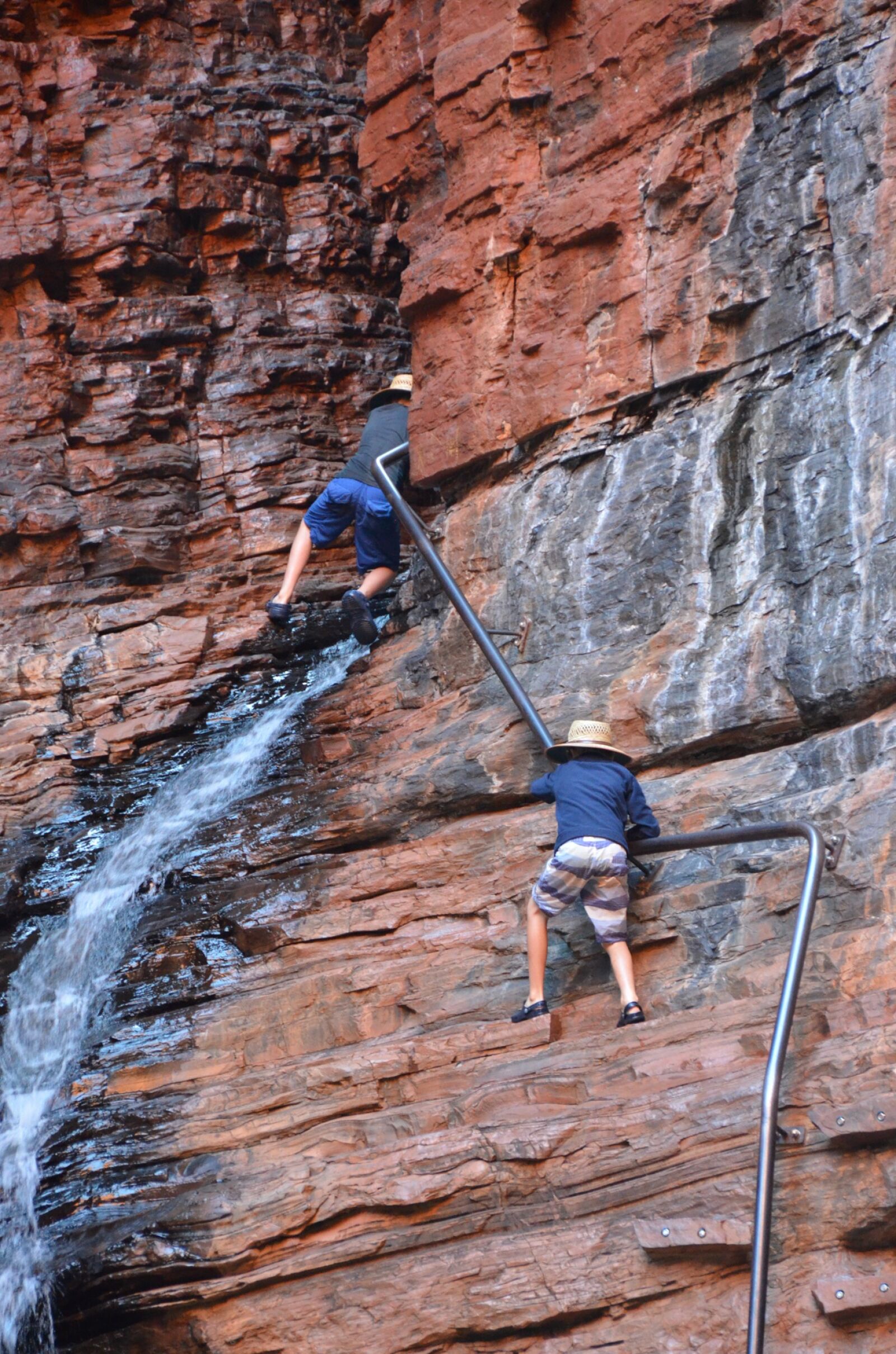 Nikon D5100 sample photo. Rock climbing, precarious, rock photography
