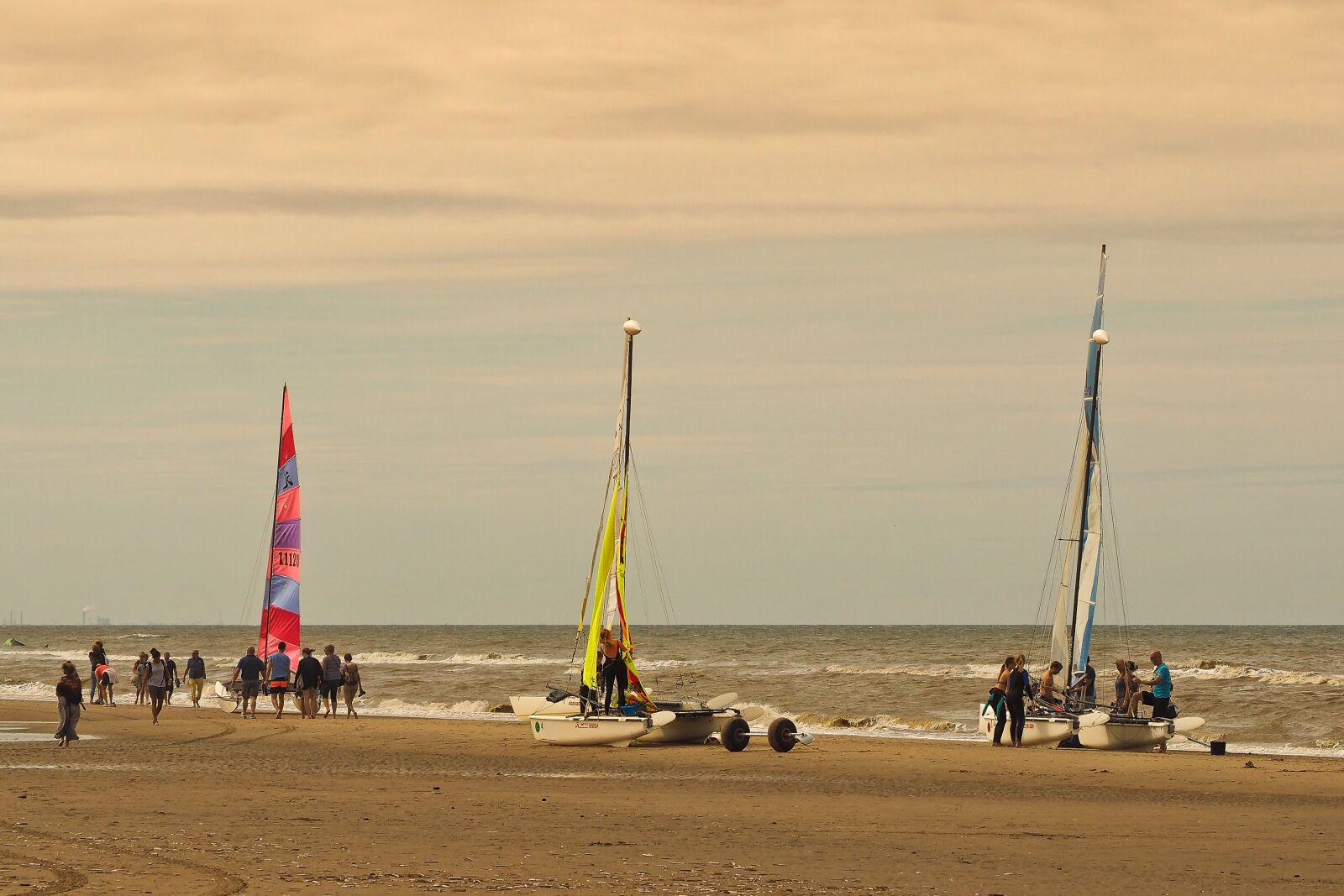 Olympus OM-D E-M10 sample photo. Beach, catamaran, nature photography