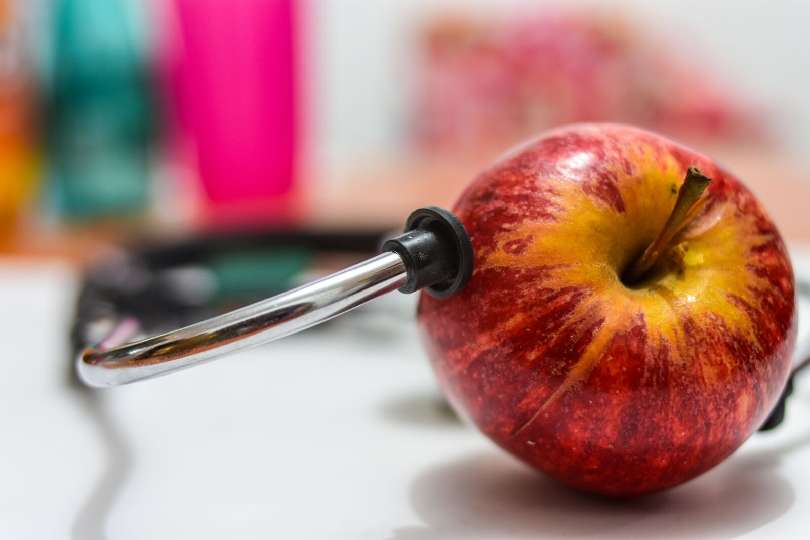 Nikon D3400 sample photo. Apple, health photography