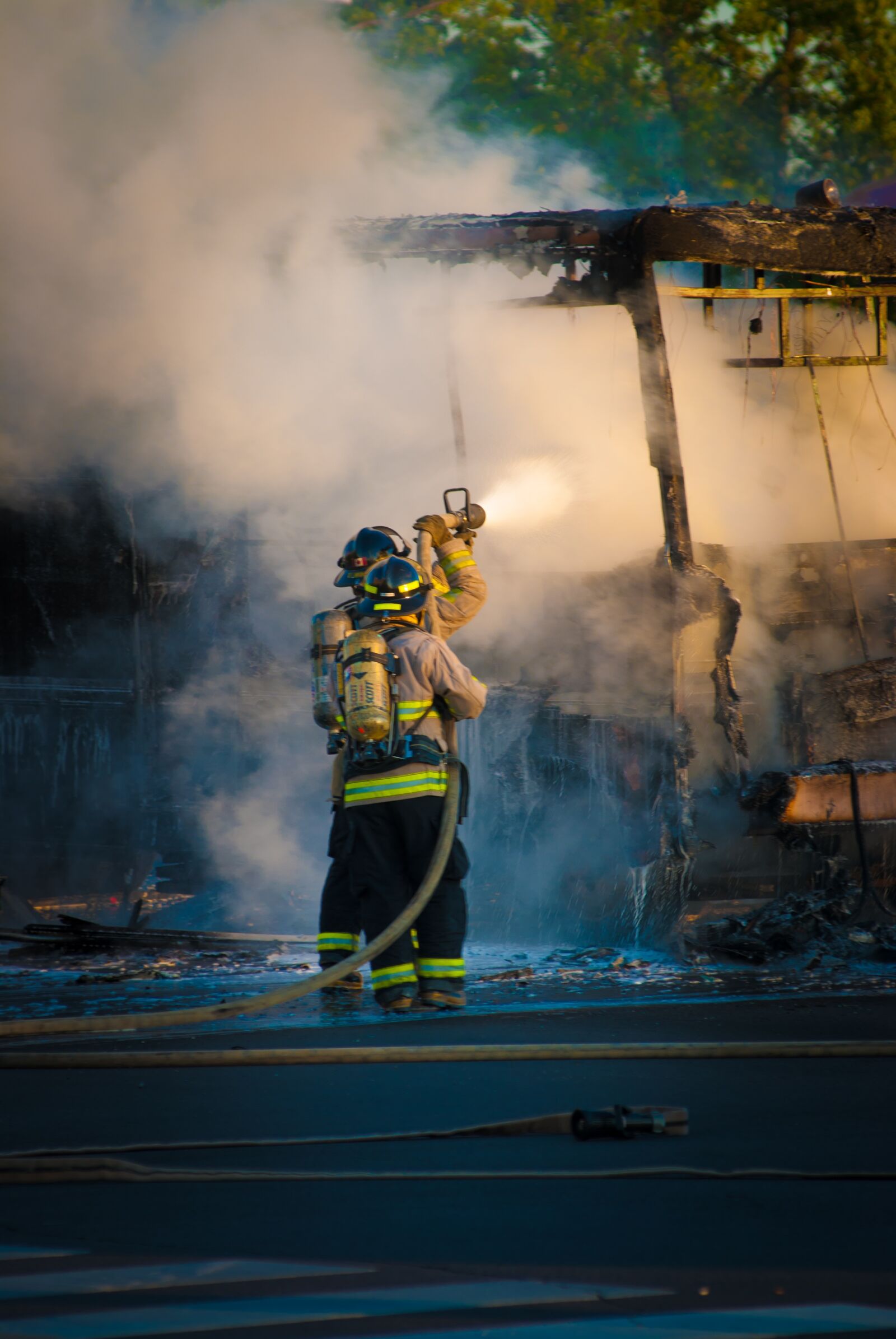 Nikon D200 sample photo. Fire, firemen, firefighter photography