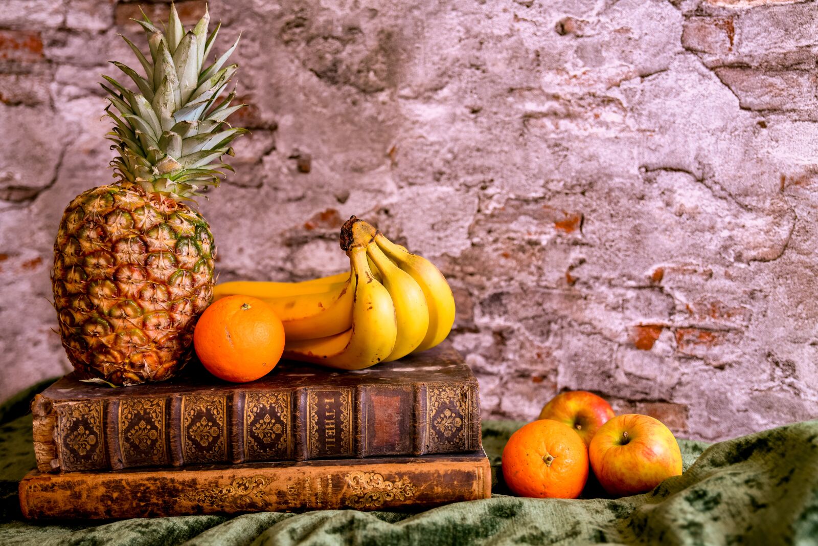 Nikon D850 sample photo. Still life, books, fruit photography