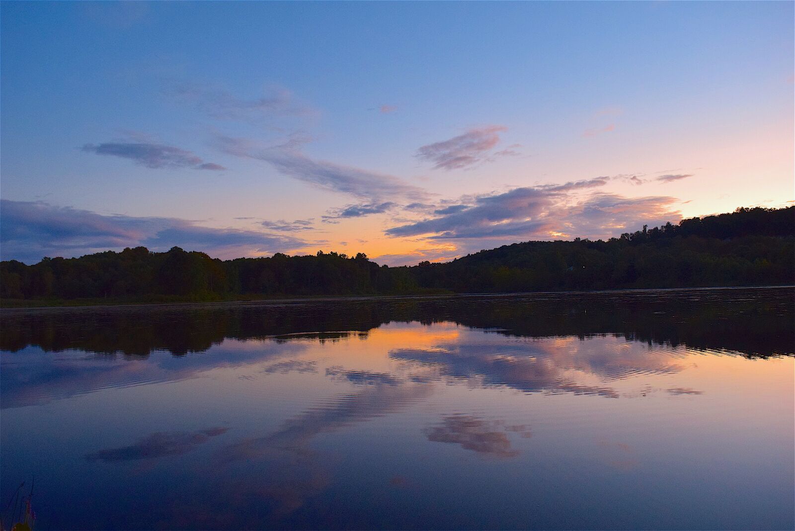 Nikon D3300 sample photo. Sunset, lake, clouds photography