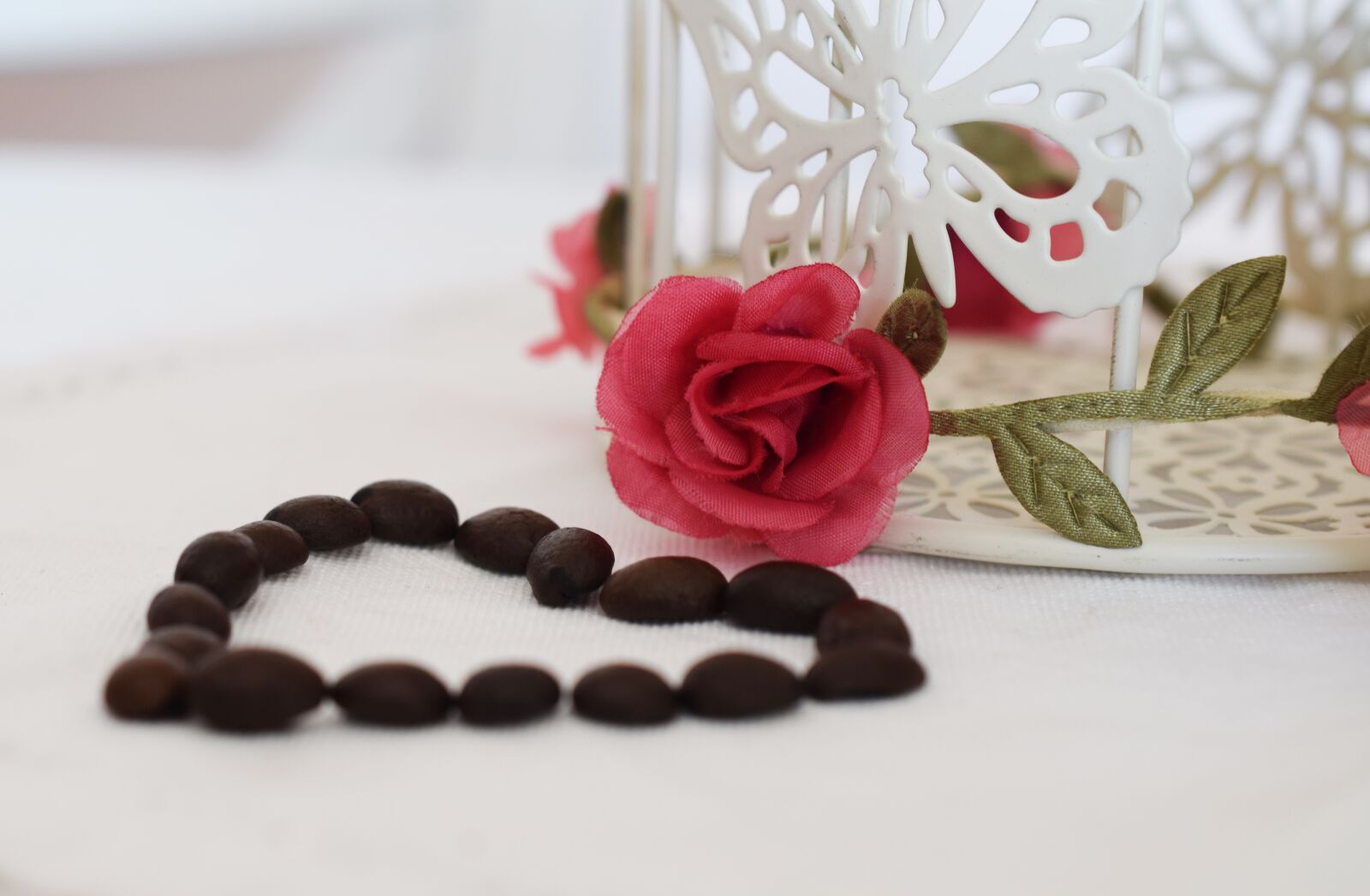 Nikon D5300 sample photo. Heart, coffee beans, wedding photography