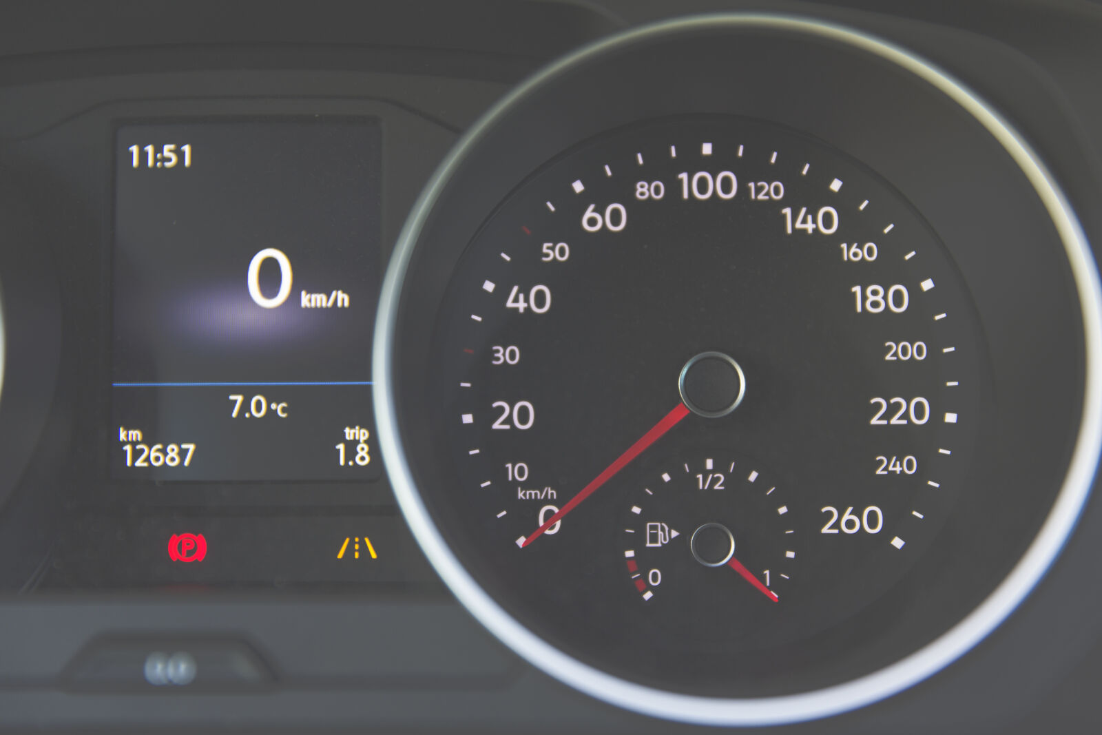 Canon EF 24-70mm F2.8L II USM sample photo. Close, up, dashboard, speedometer photography