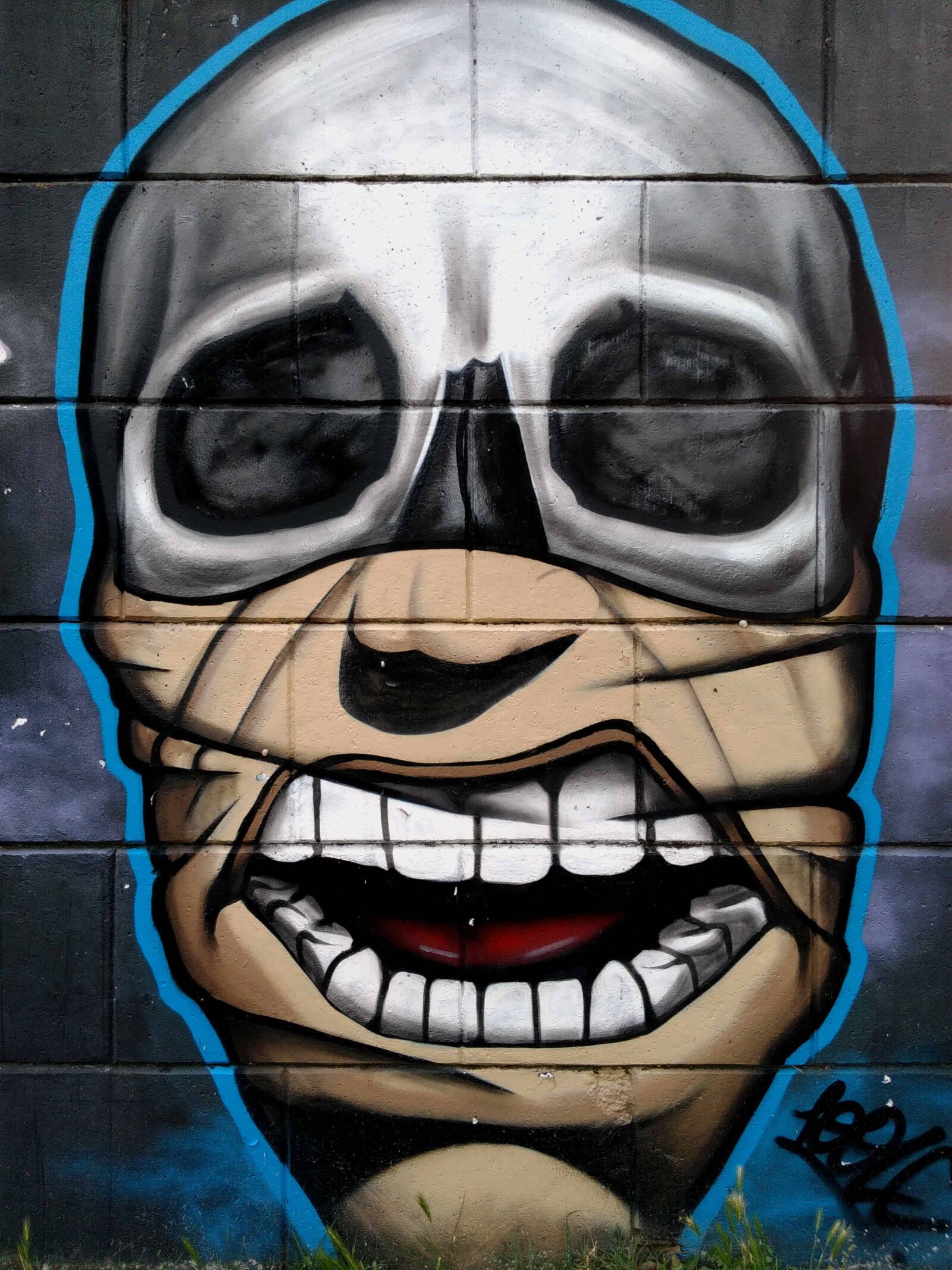 Lenovo S60-A sample photo. Colorful, mask, face, vandalism photography
