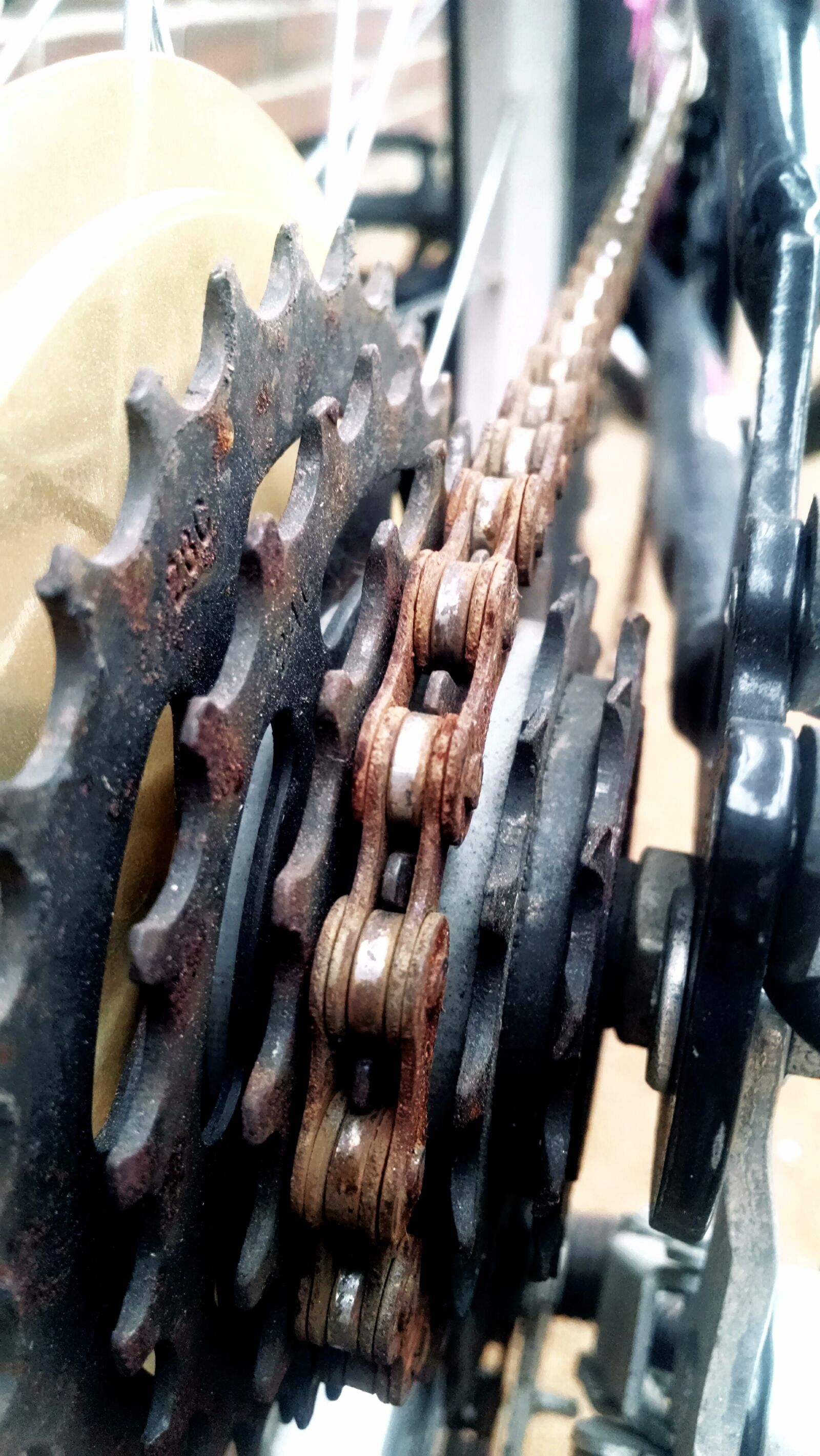 Motorola Moto X (1st Gen) sample photo. Bike, chain, gear, rust photography