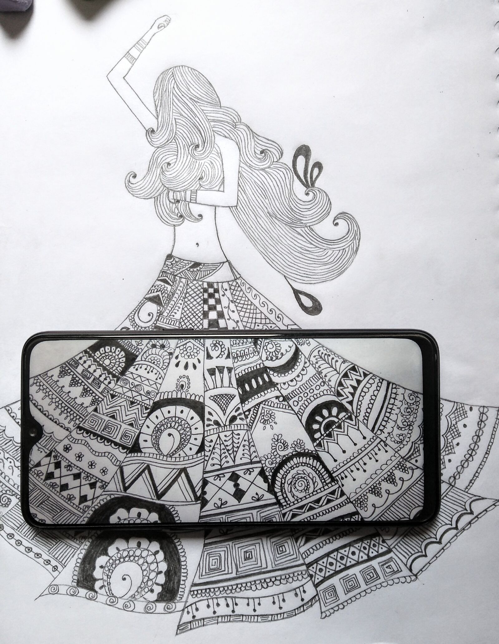 Motorola Moto G (5S) Plus sample photo. Art, sketch, black and photography