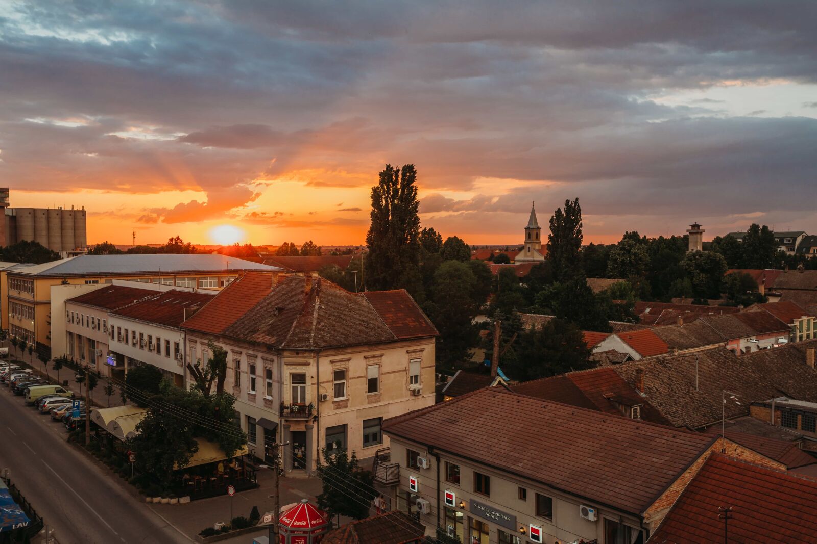 Canon EF 16-35mm F2.8L II USM sample photo. Aerial, buildings, houses, roofs photography