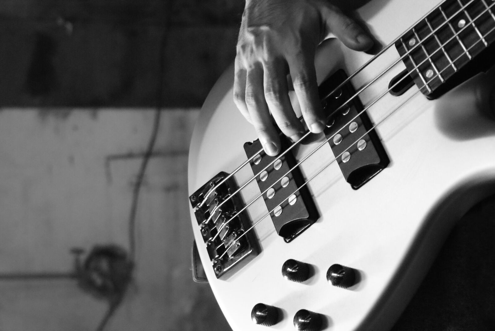 Sony Alpha DSLR-A300 sample photo. Bass, electric bass, bass photography