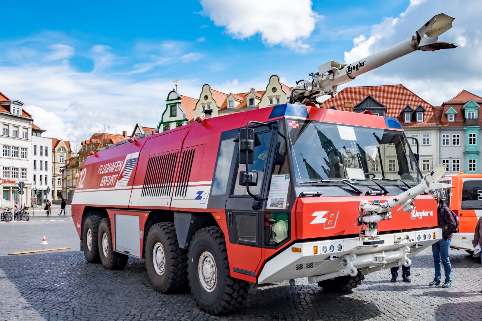 Fujifilm X-T1 sample photo. Fire, airport firefighter, erfurt photography