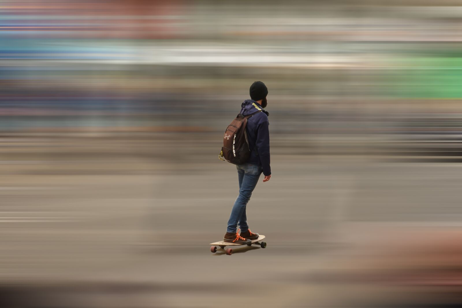 Nikon D750 sample photo. Fast, blur, hurry photography