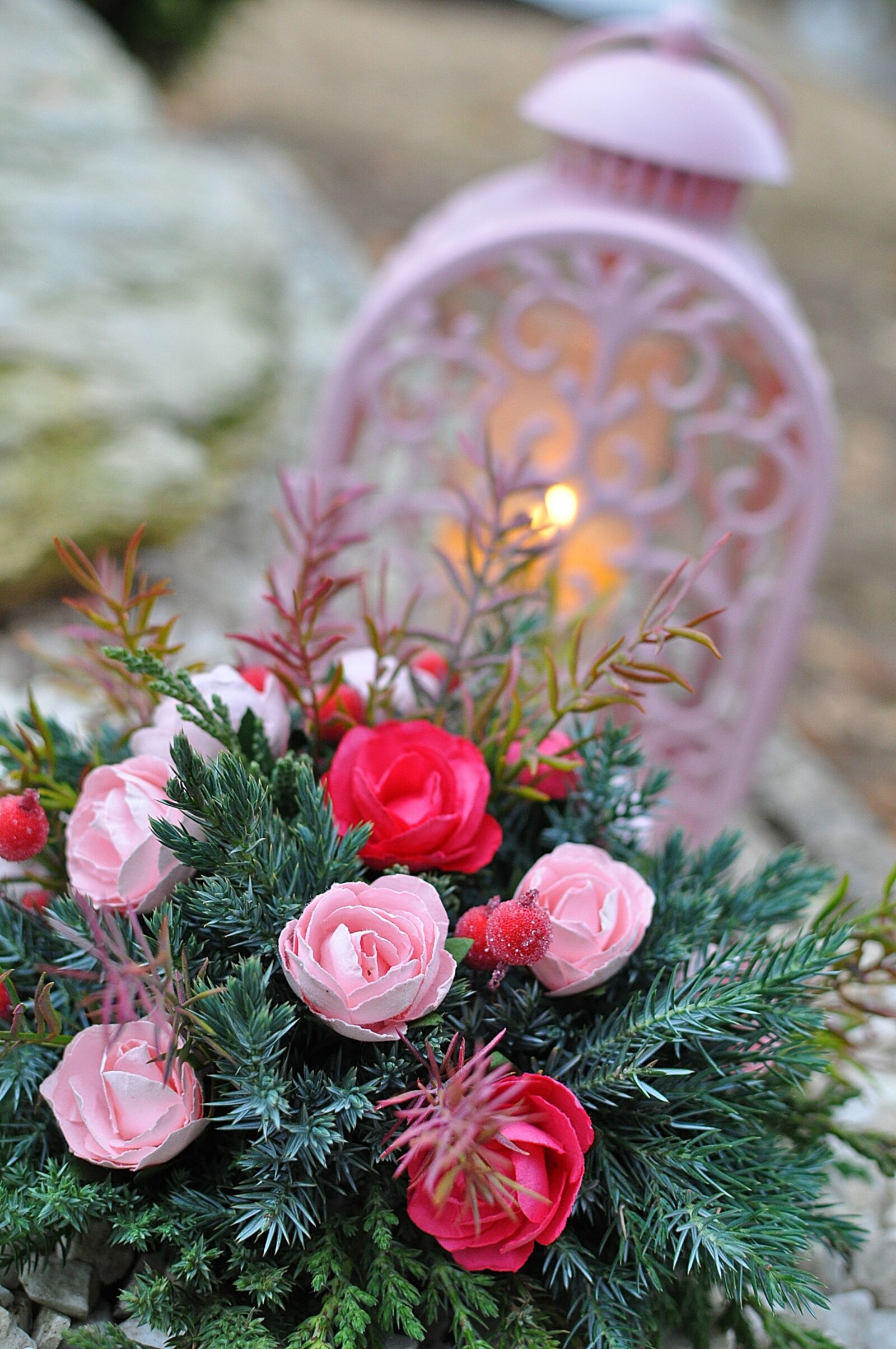 Nikon D5000 sample photo. Candle, memory, roses photography