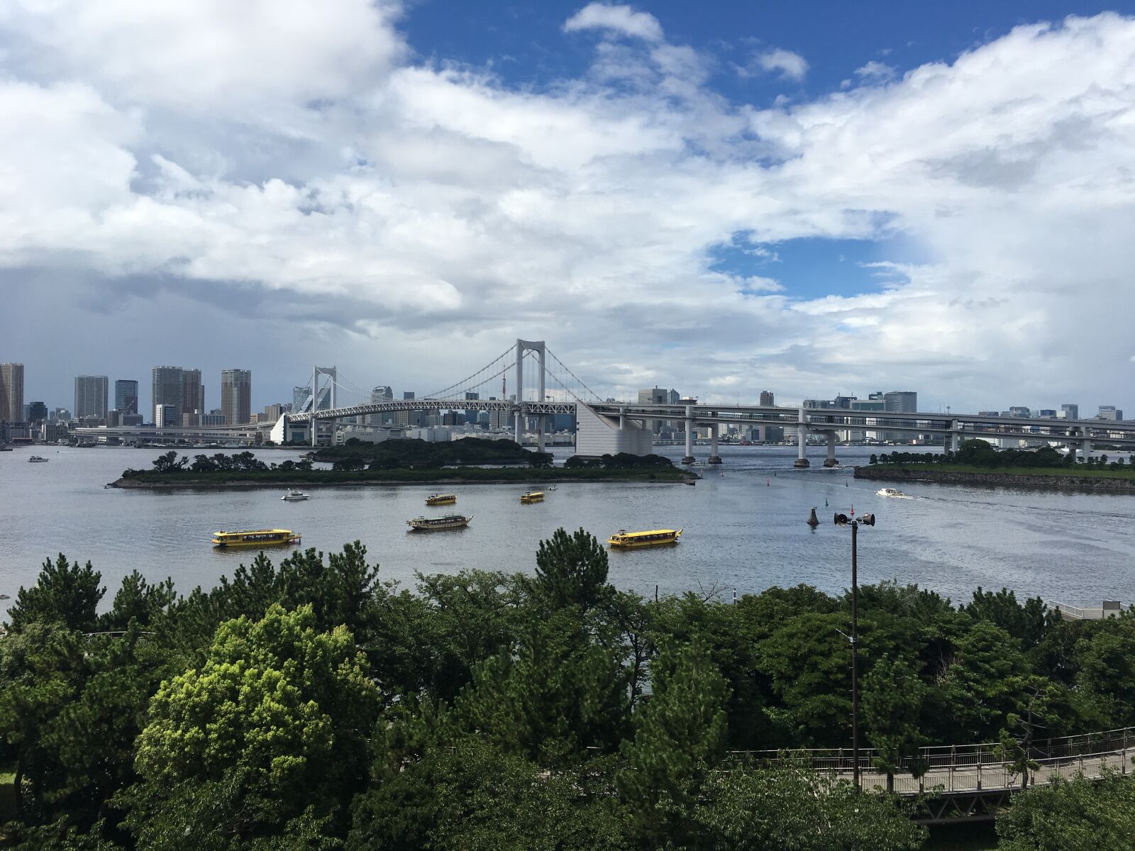 Apple iPhone 6s sample photo. Japan, odaiba, rainbow, bridge photography