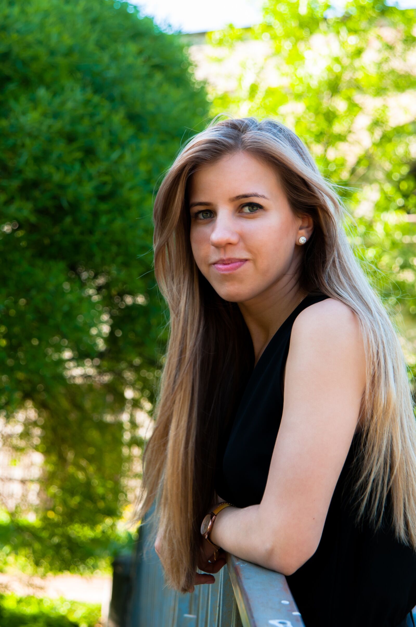 Nikon D300S sample photo. Girl, blonde, nature photography