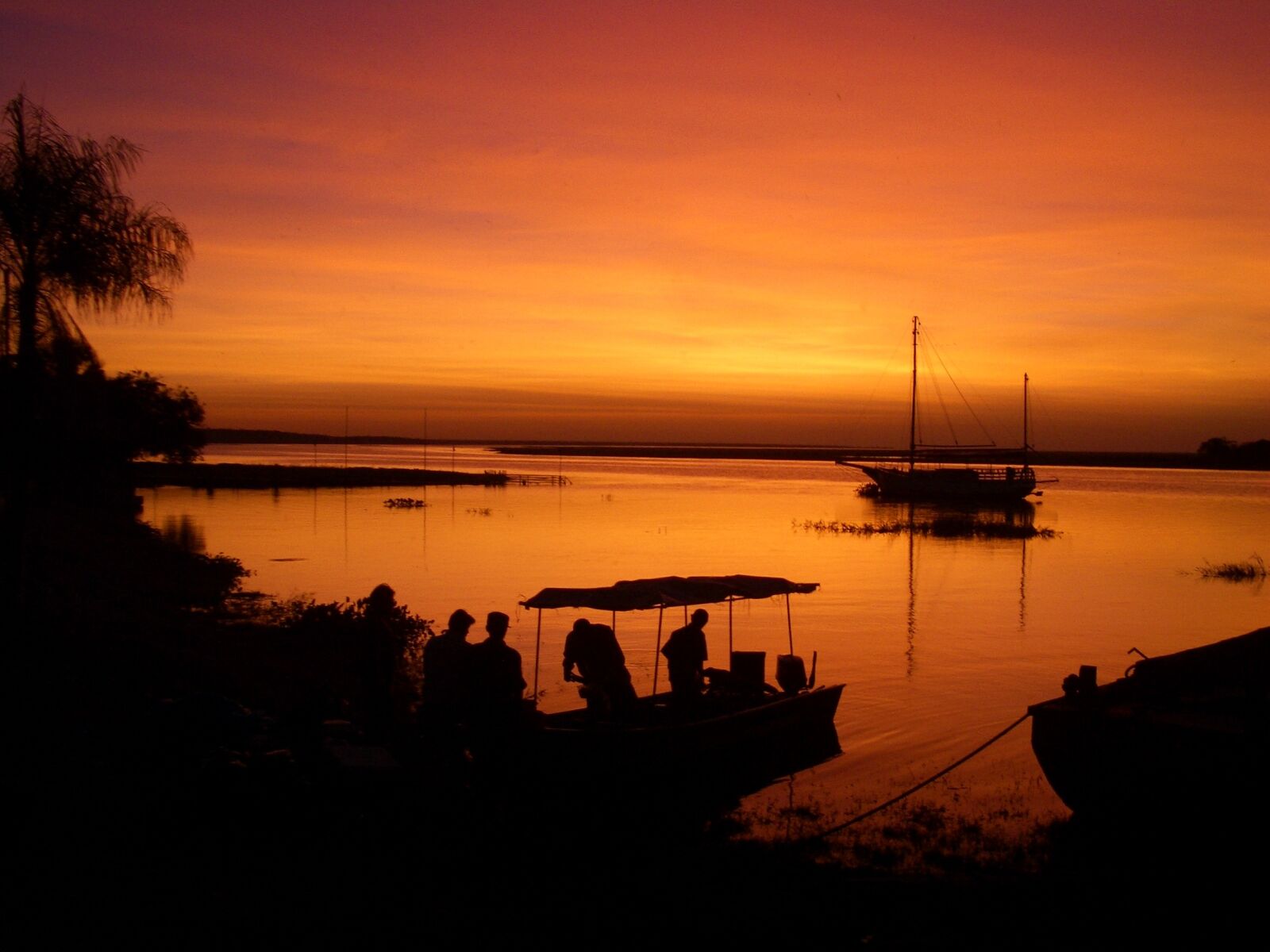 Pentax OPTIO S4I sample photo. Sunset, bolivia, pantanal photography