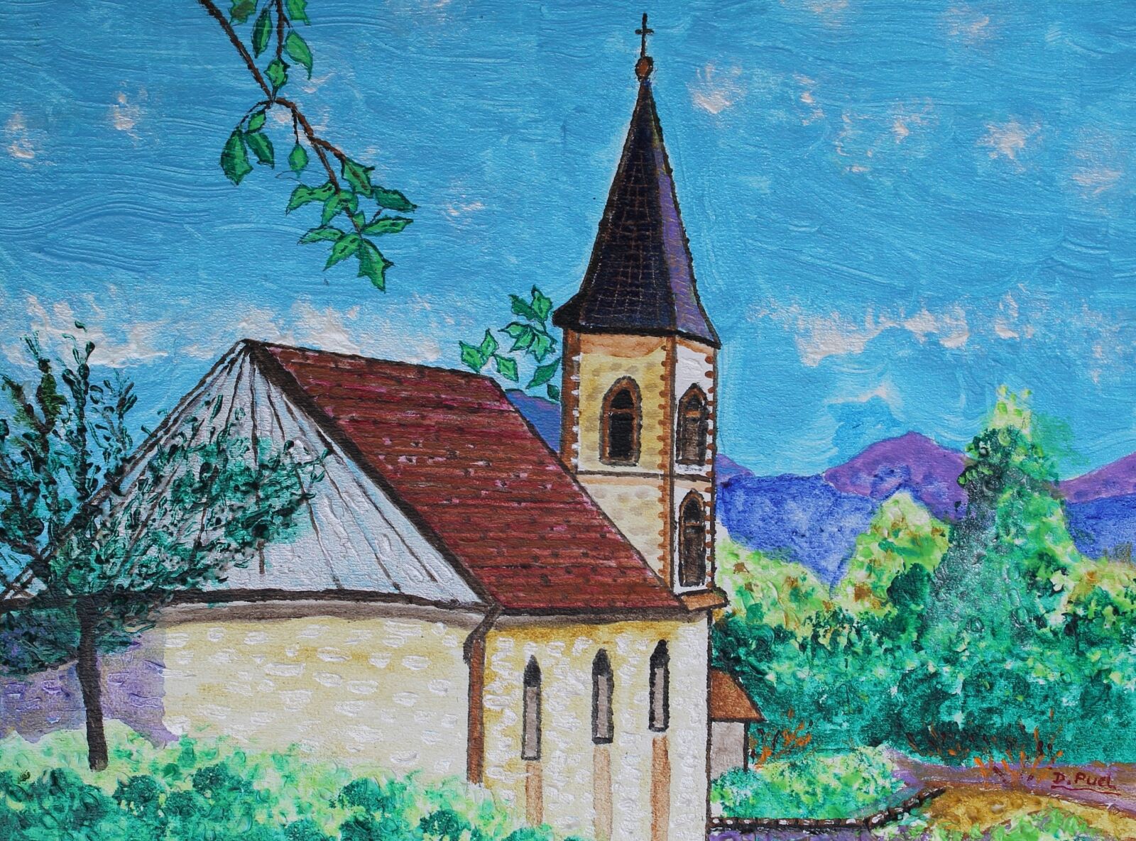 Canon EOS 1100D (EOS Rebel T3 / EOS Kiss X50) sample photo. Chapel, mountains, landscapes photography