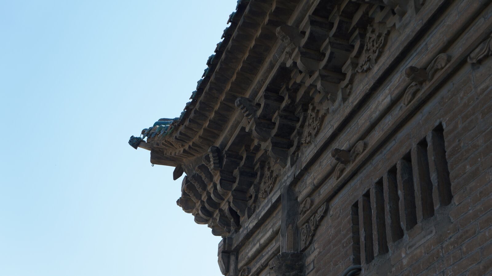 Sony Alpha NEX-5N sample photo. Ancient architecture, roof, taiyuan photography