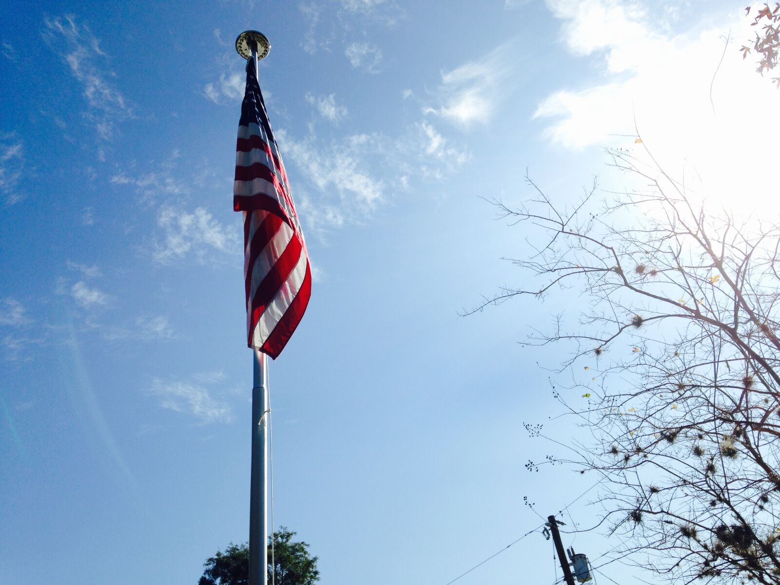 Apple iPhone 5c sample photo. American, flag, flag photography