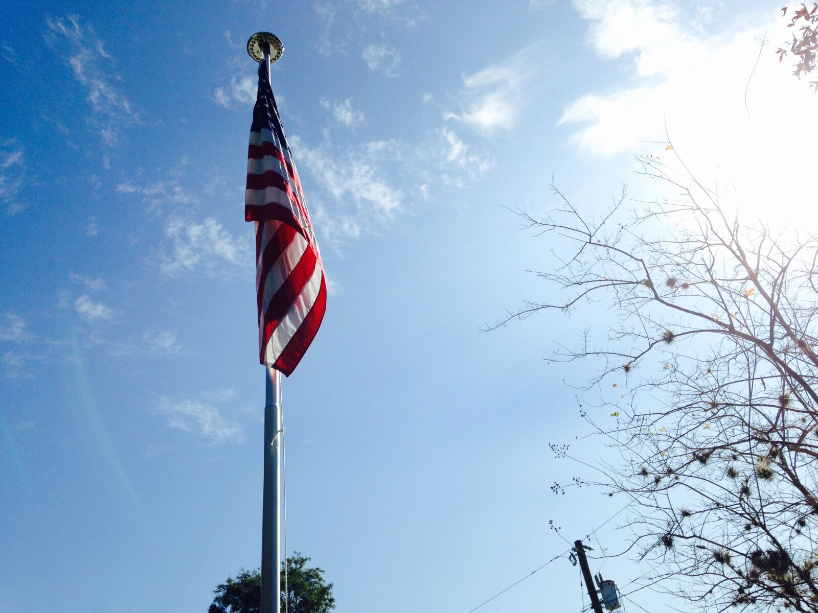 iPhone 5c back camera 4.12mm f/2.4 sample photo. American, flag, flag photography