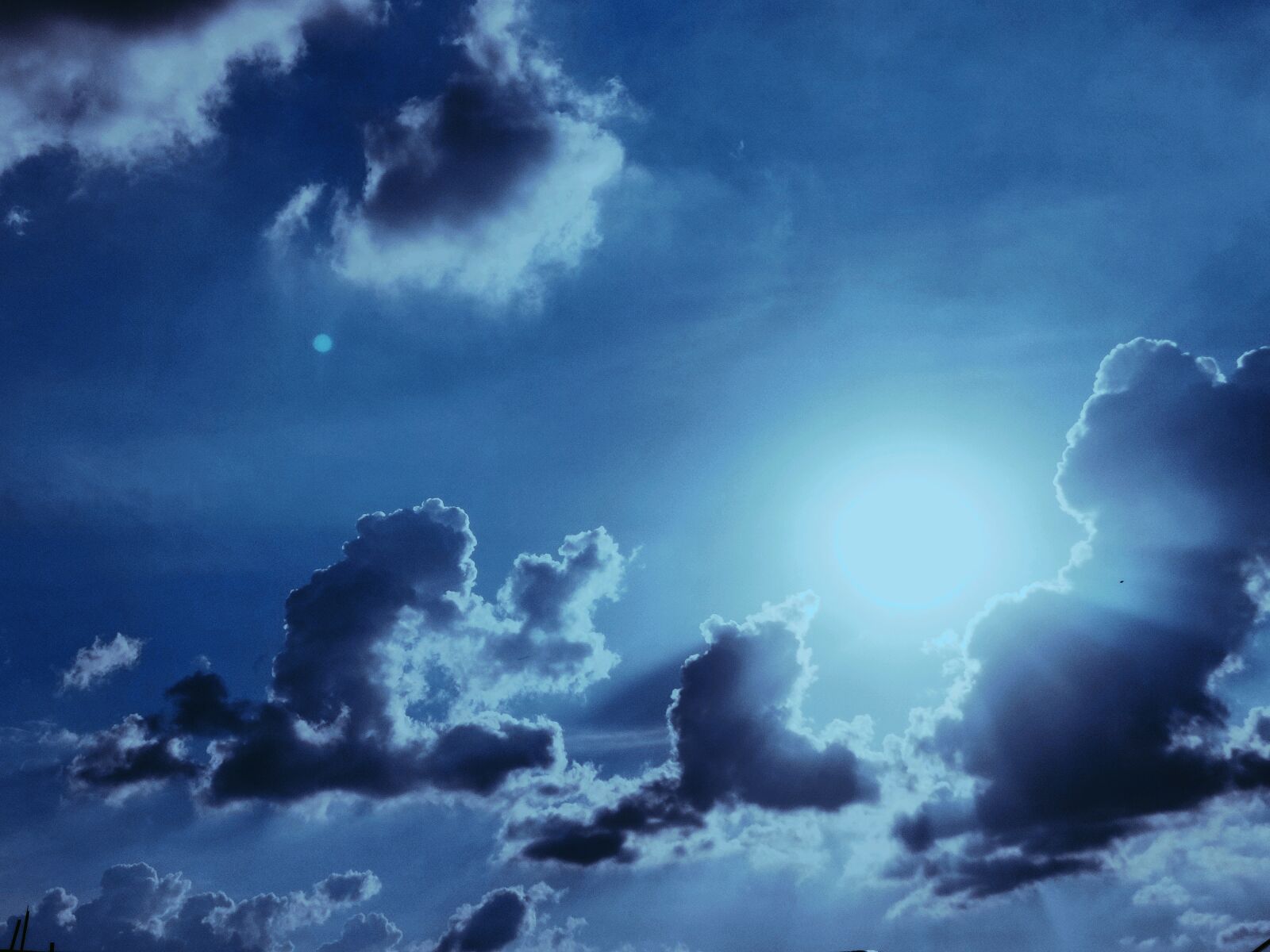 OnePlus AC2001 sample photo. Sky, blue sky, dreamy photography