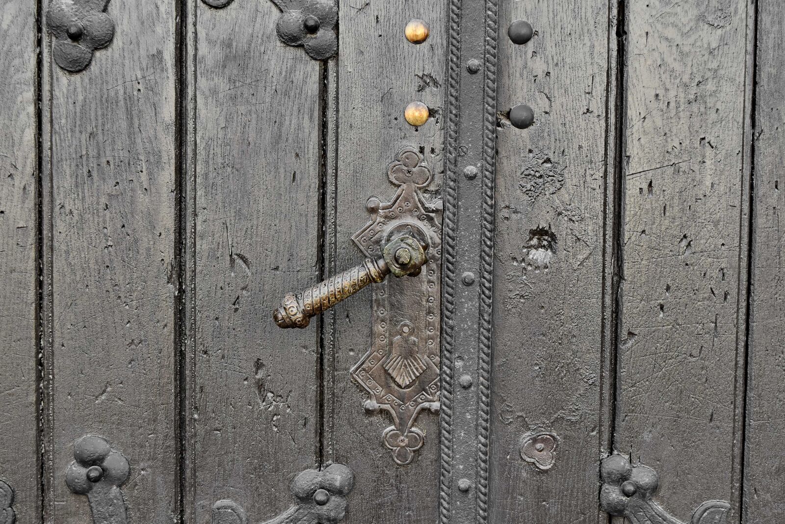 Nikon D5500 sample photo. Gate, old, fastener, iron photography