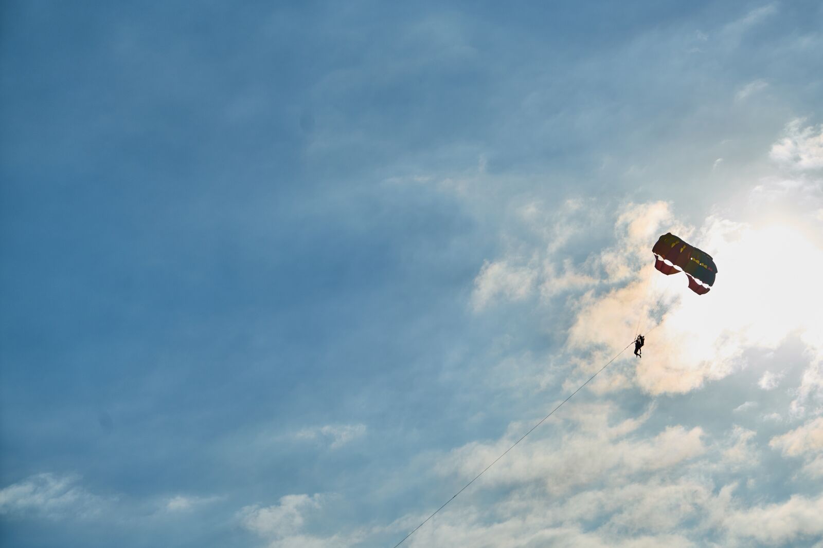 Sony a7R II sample photo. Parachute, fly, sports photography