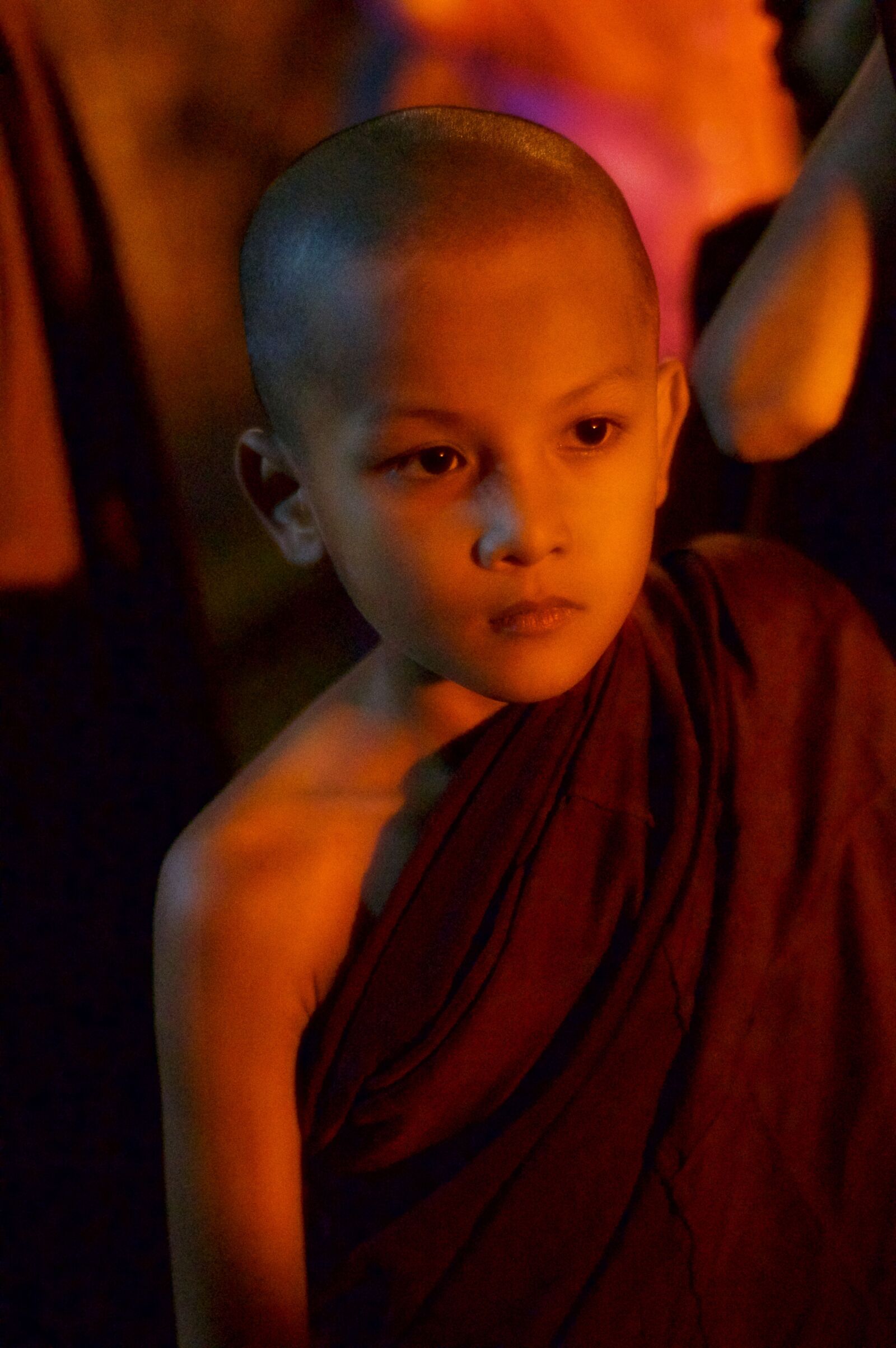 Sony SLT-A57 + Minolta AF 50mm F1.4 [New] sample photo. Child, monk, burma photography