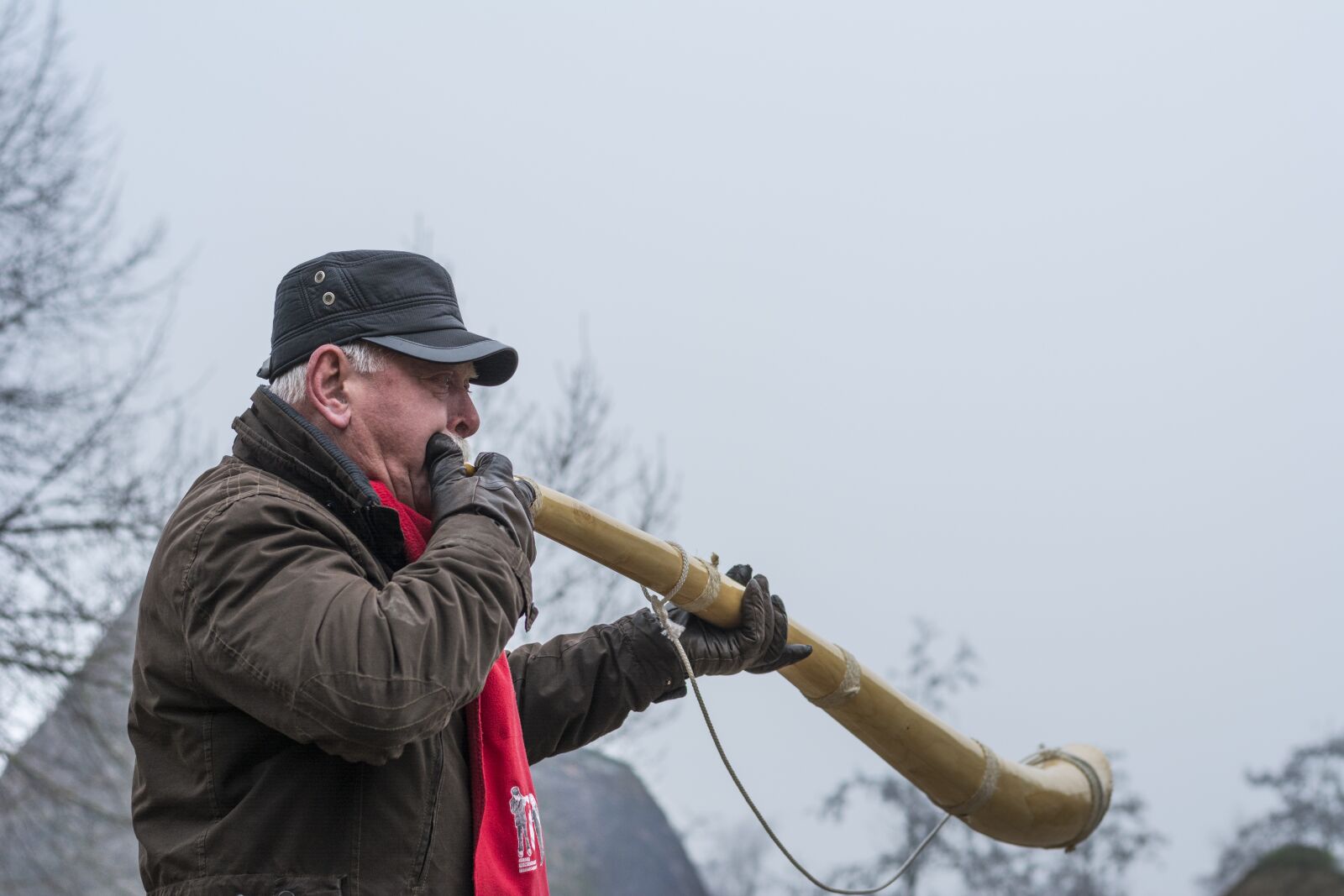 Nikon D5200 sample photo. Midwinter horn, advent, three photography