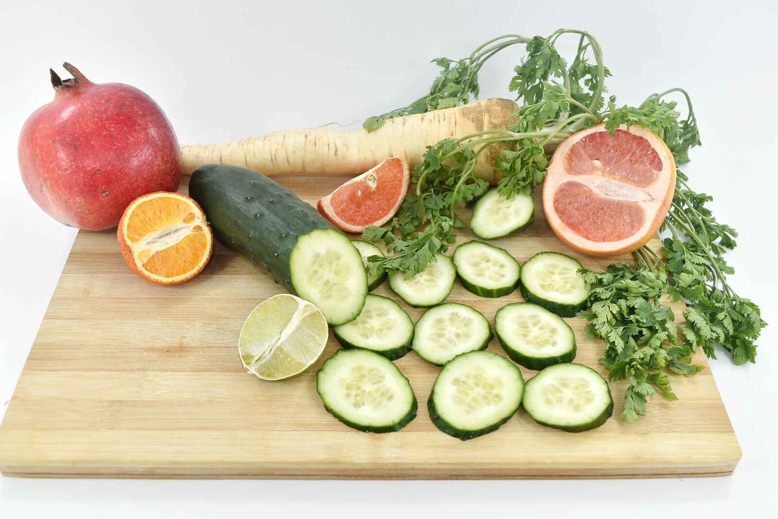 Nikon D5500 sample photo. Citrus, cucumber, dinner, food photography