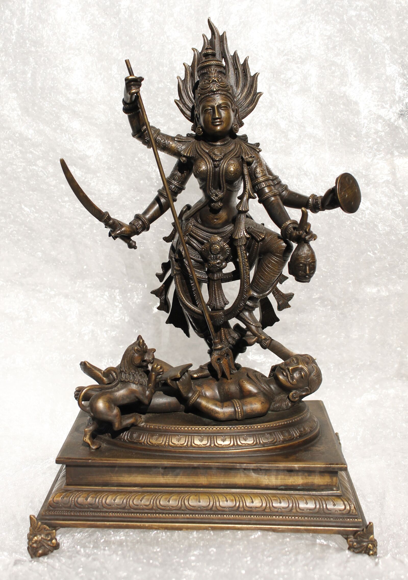 Canon EOS 1100D (EOS Rebel T3 / EOS Kiss X50) sample photo. Minature bronze, goddess, dussehra photography